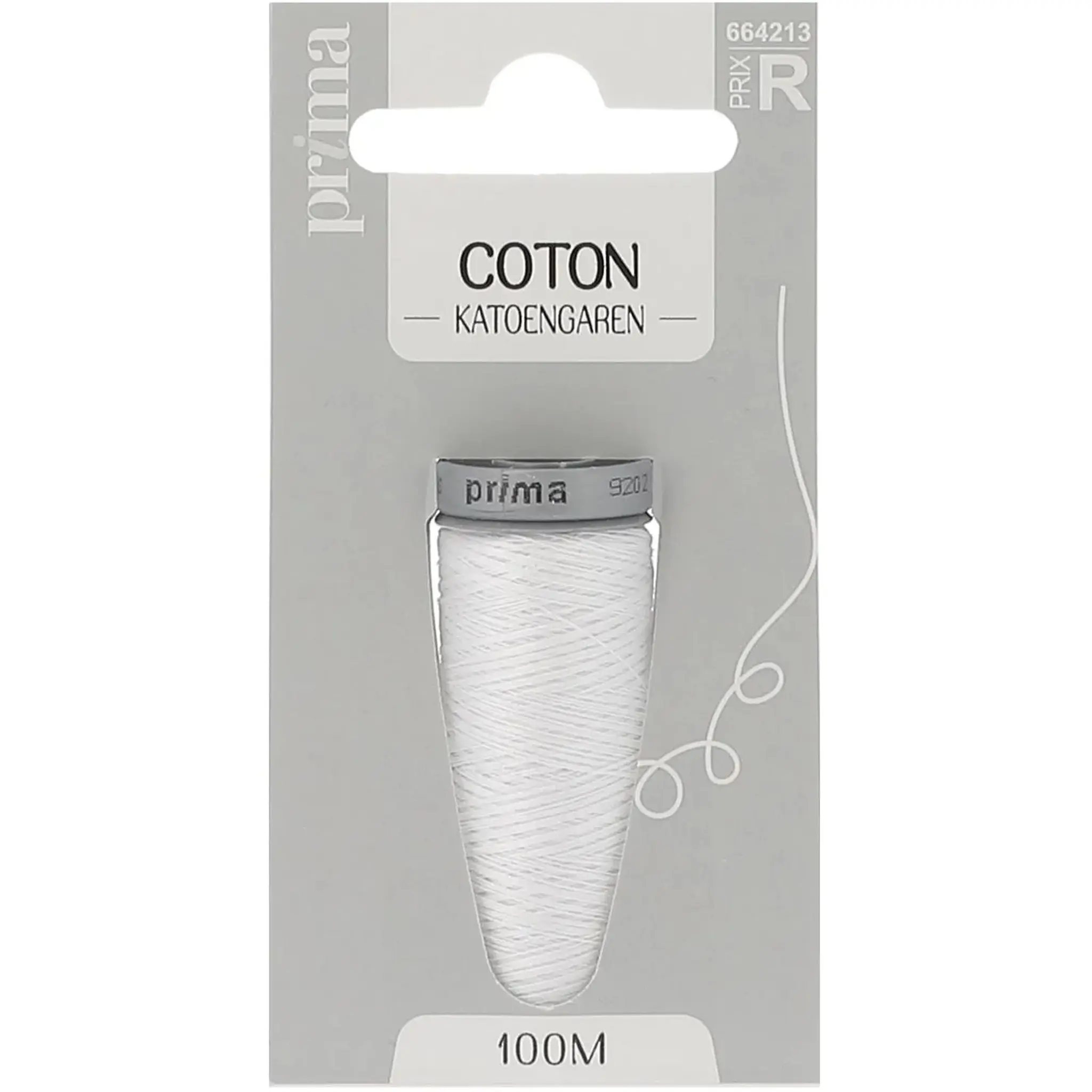 PRIMA Fil coton épais blanc 100m