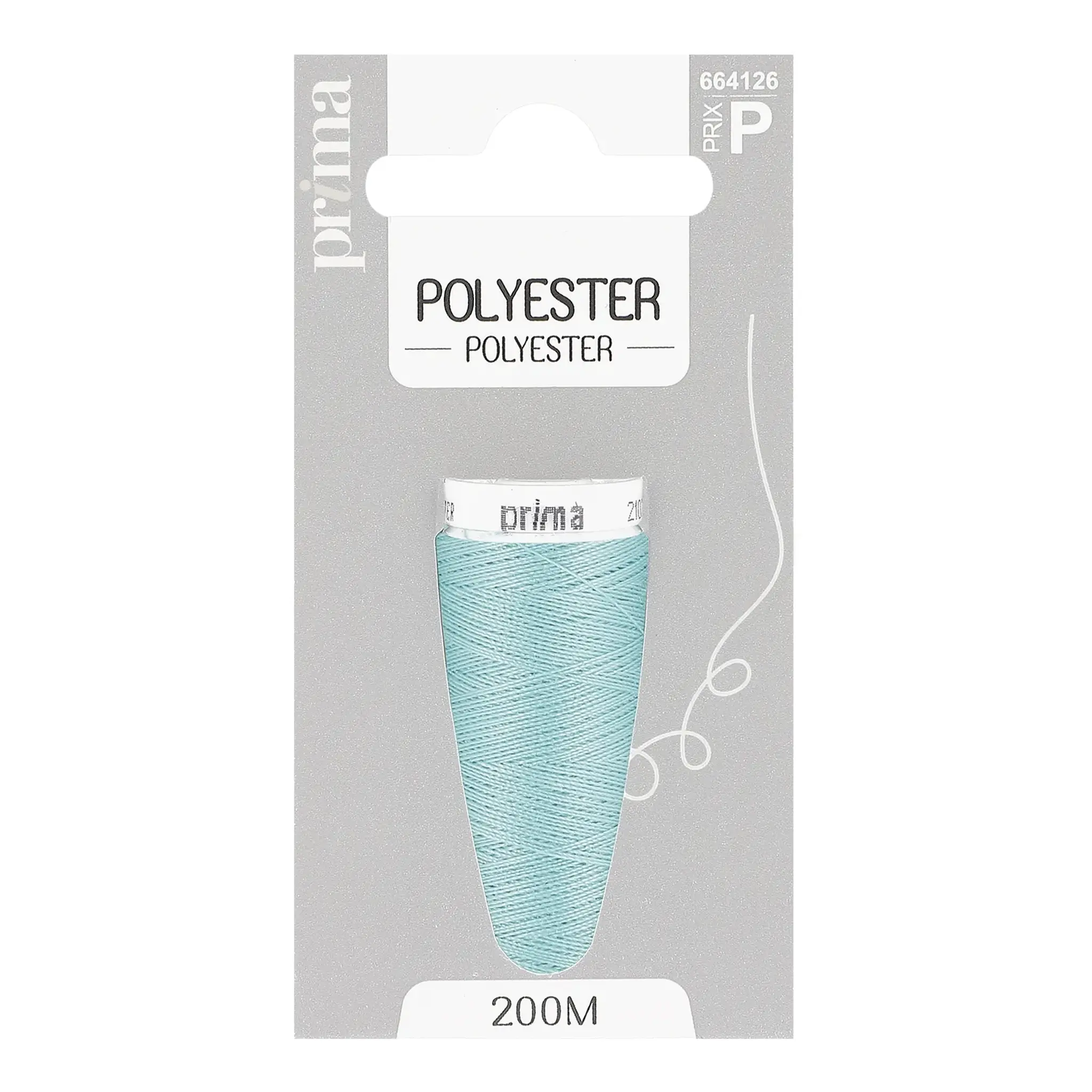 PRIMA Fil polyester bleu vert 200m
