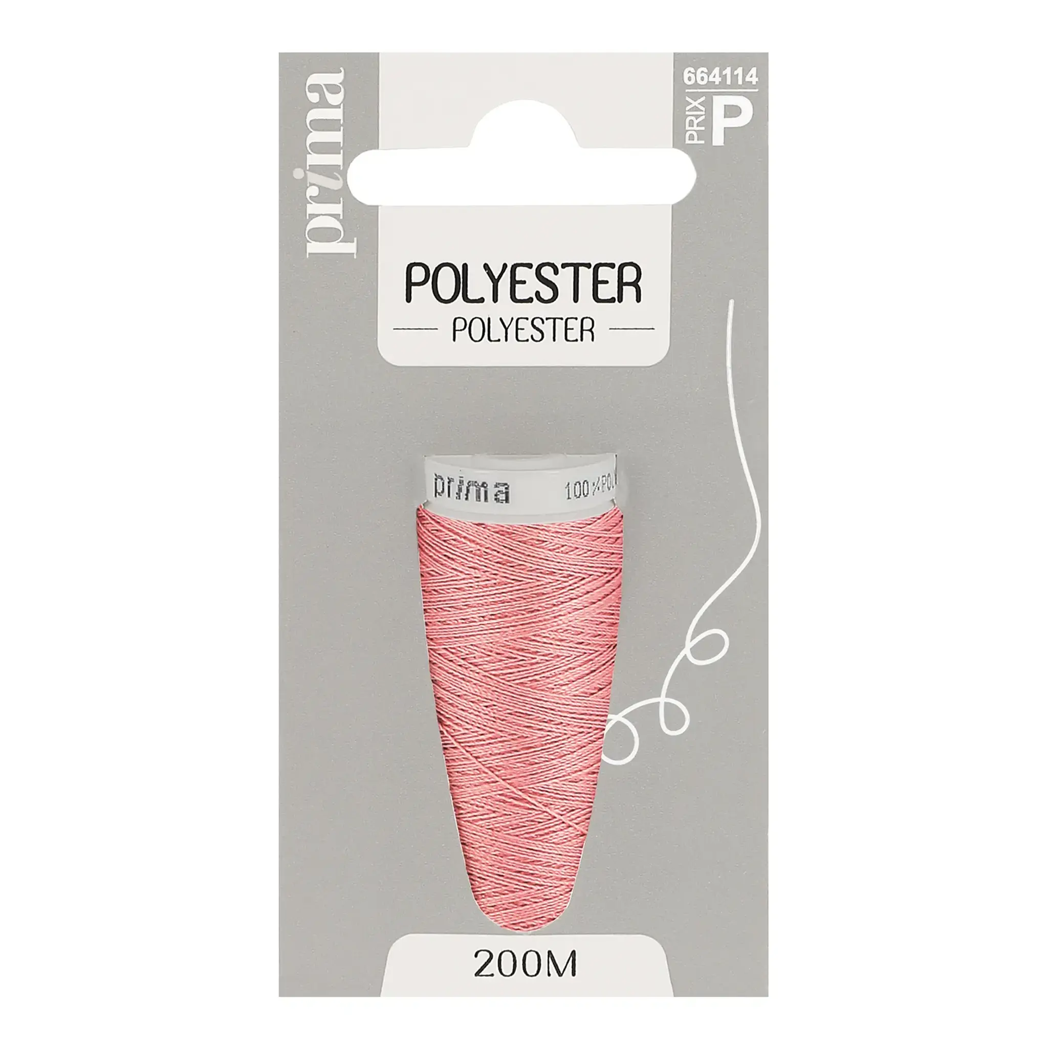 PRIMA Fil polyester rose 200m