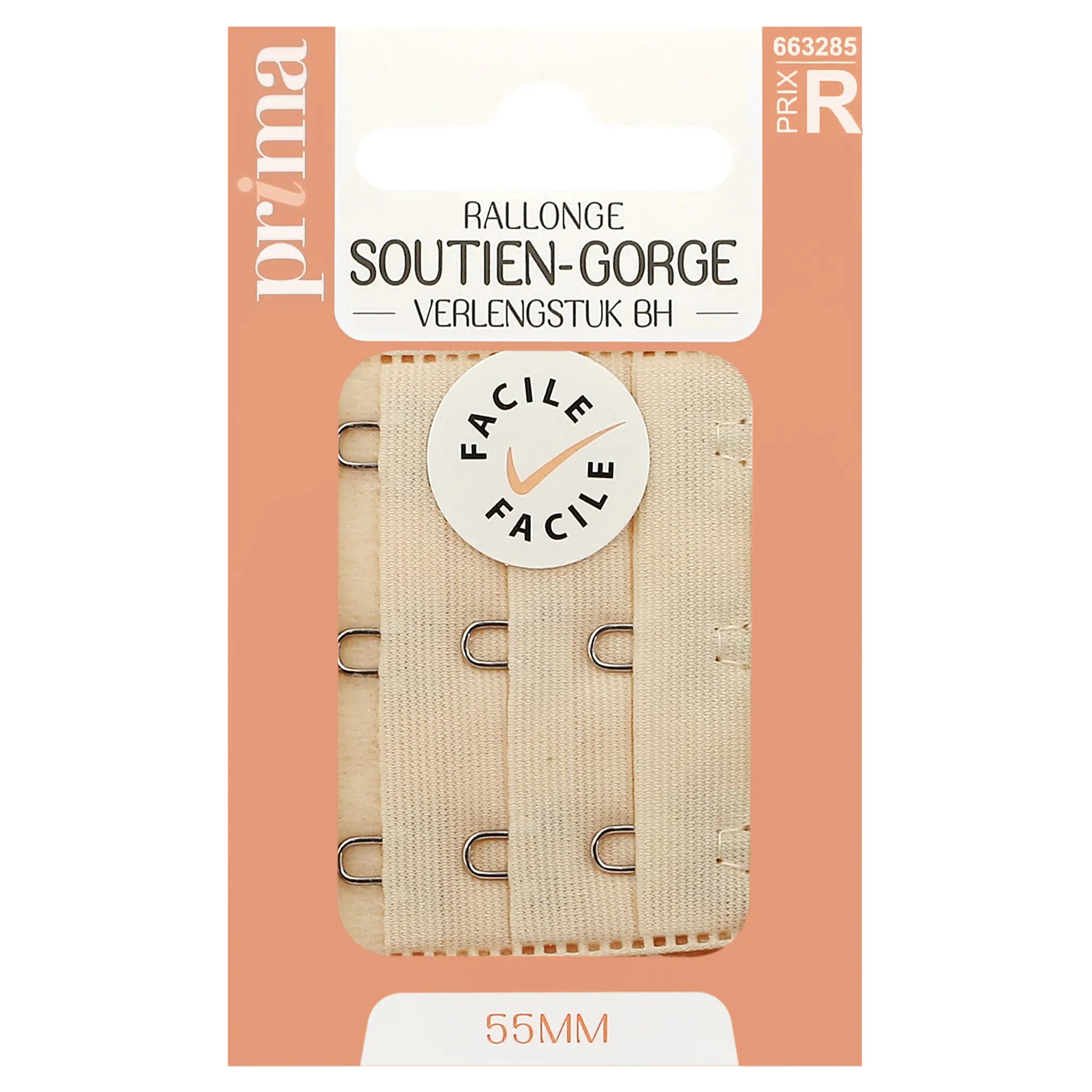PRIMA Rallonge soutien-gorge écru 55mm