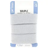 PRIMA Elastique souple blanc 1.5m x 20mm