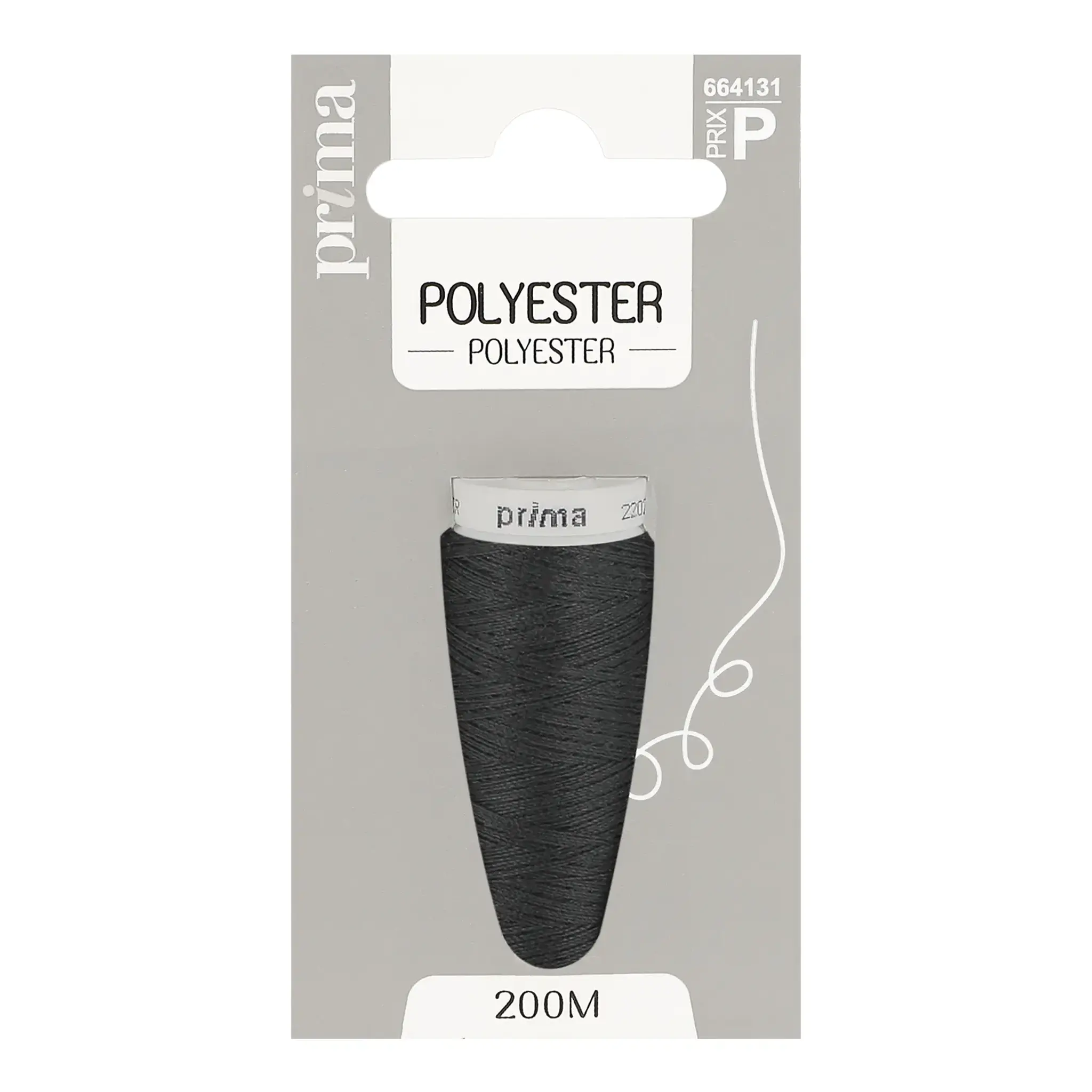 PRIMA Fil polyester anthracite 200m