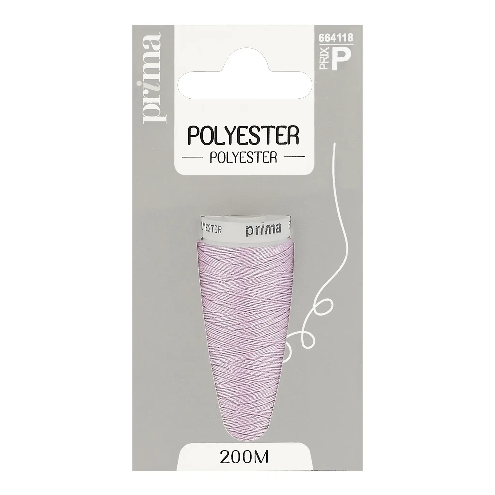 PRIMA Fil polyester parme 200m