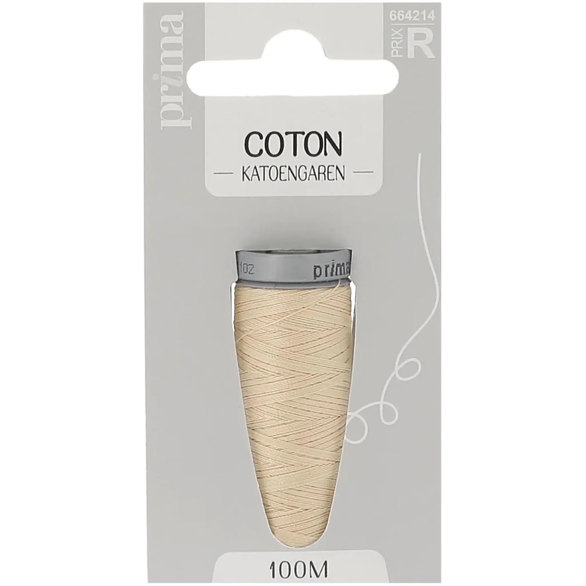 PRIMA Fil coton épais beige 100m