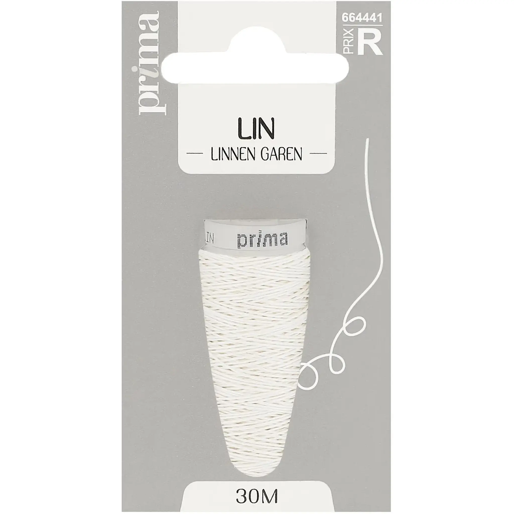 PRIMA Fil lin blanc 30m