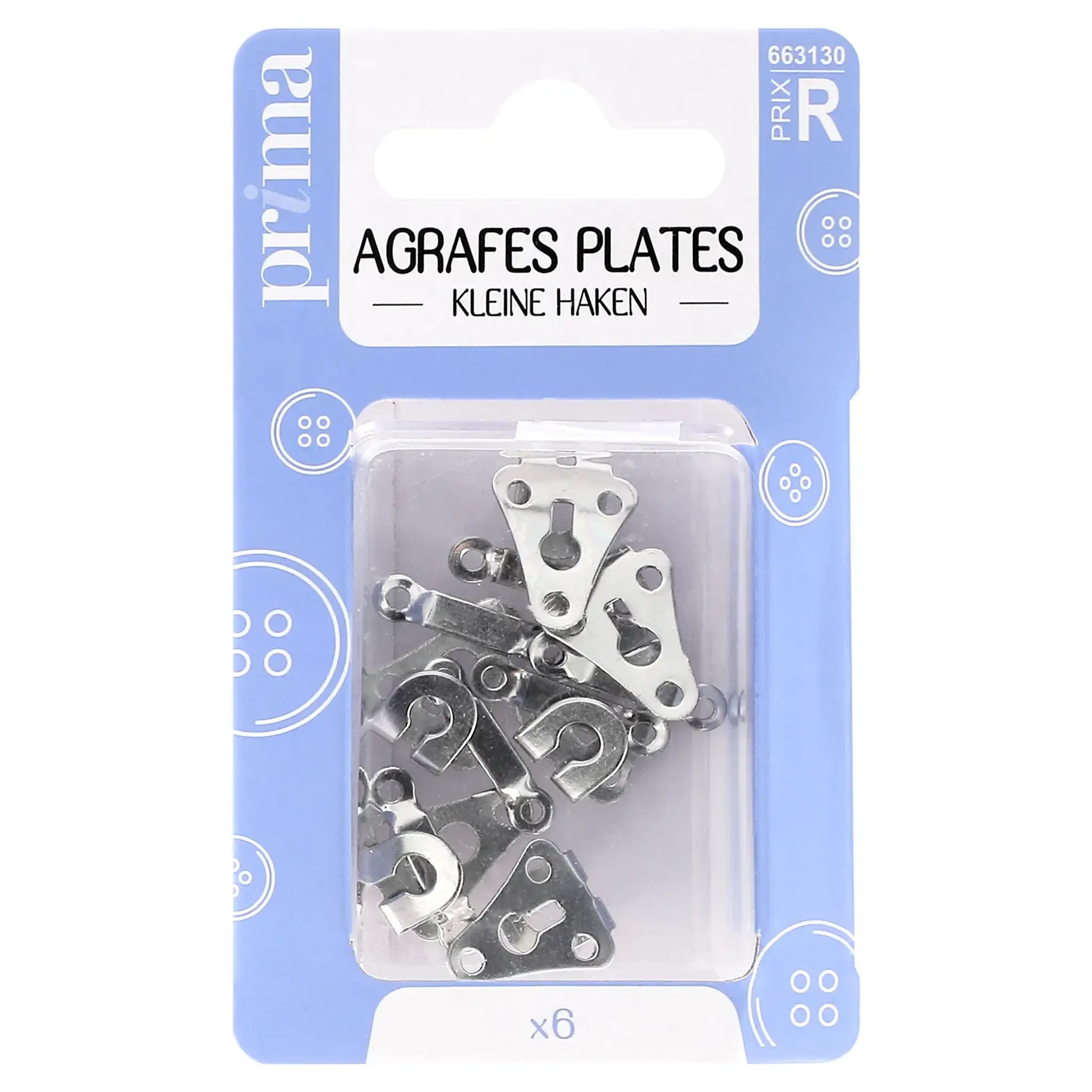 PRIMA Agrafes plates