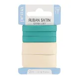 PRIMA Ruban satin 2 couleurs 5m x 6mm