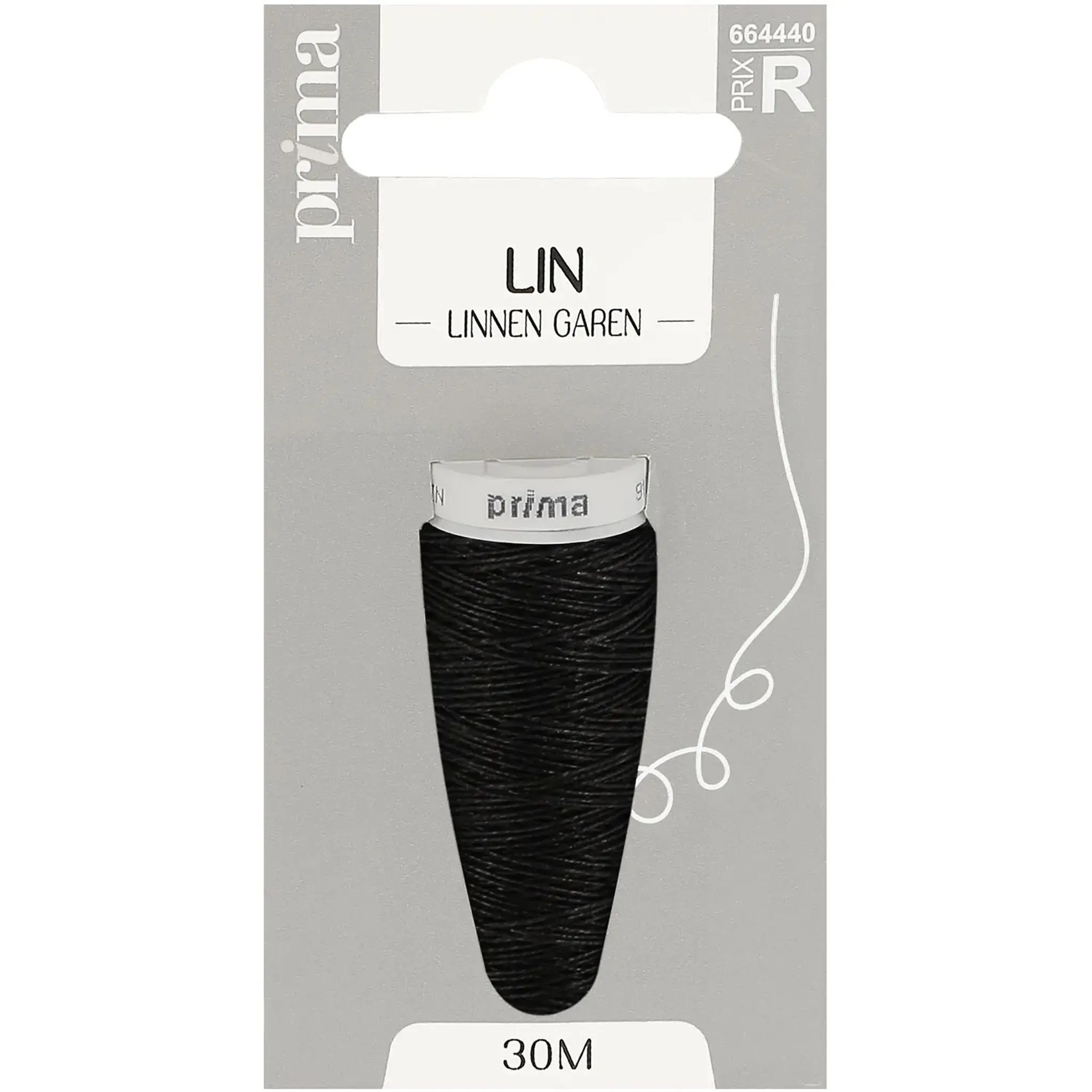 PRIMA Fil lin noir 30m