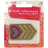 PRIMA Motif réfléchissant thermocollant sans couture