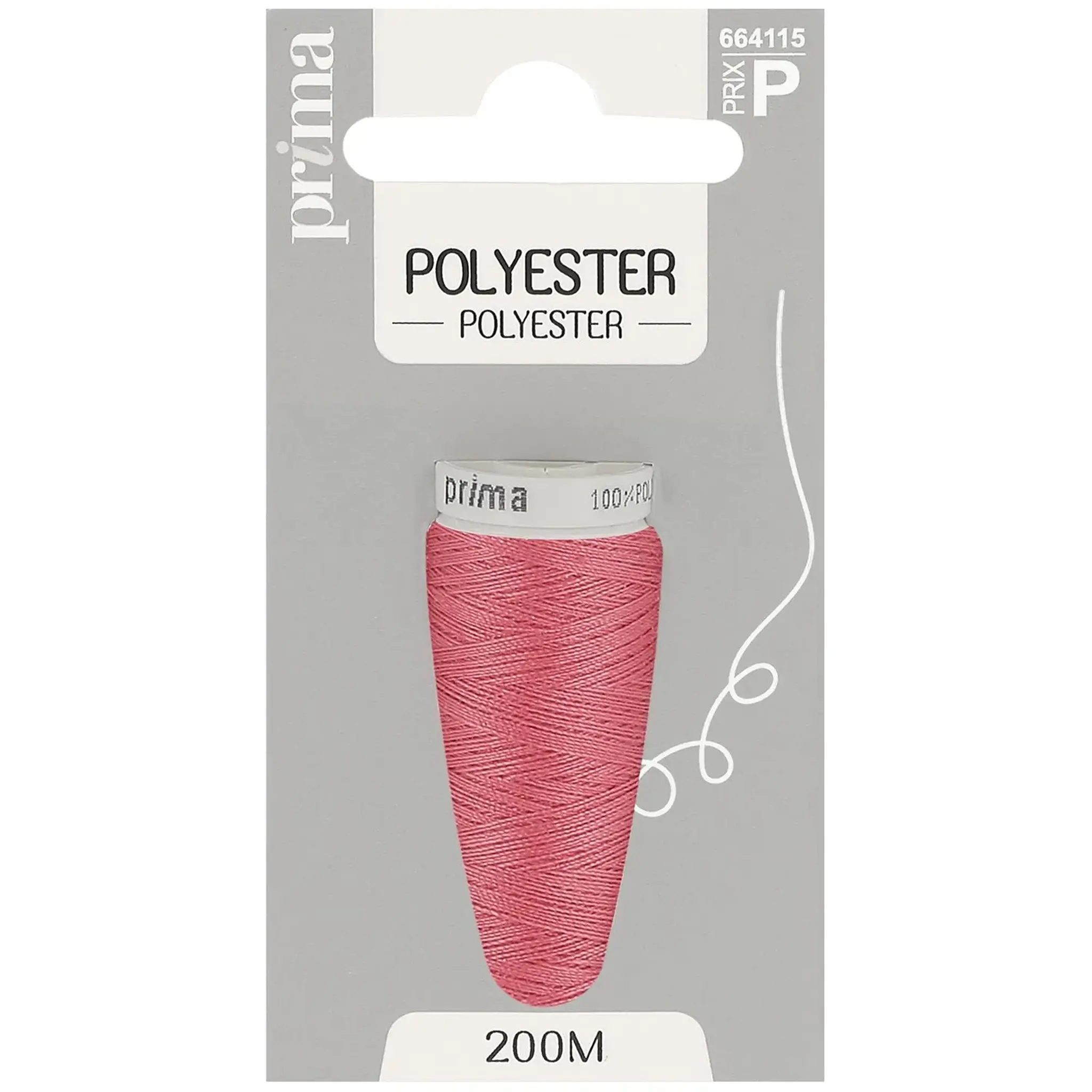 PRIMA Fil polyester rose pale 200m
