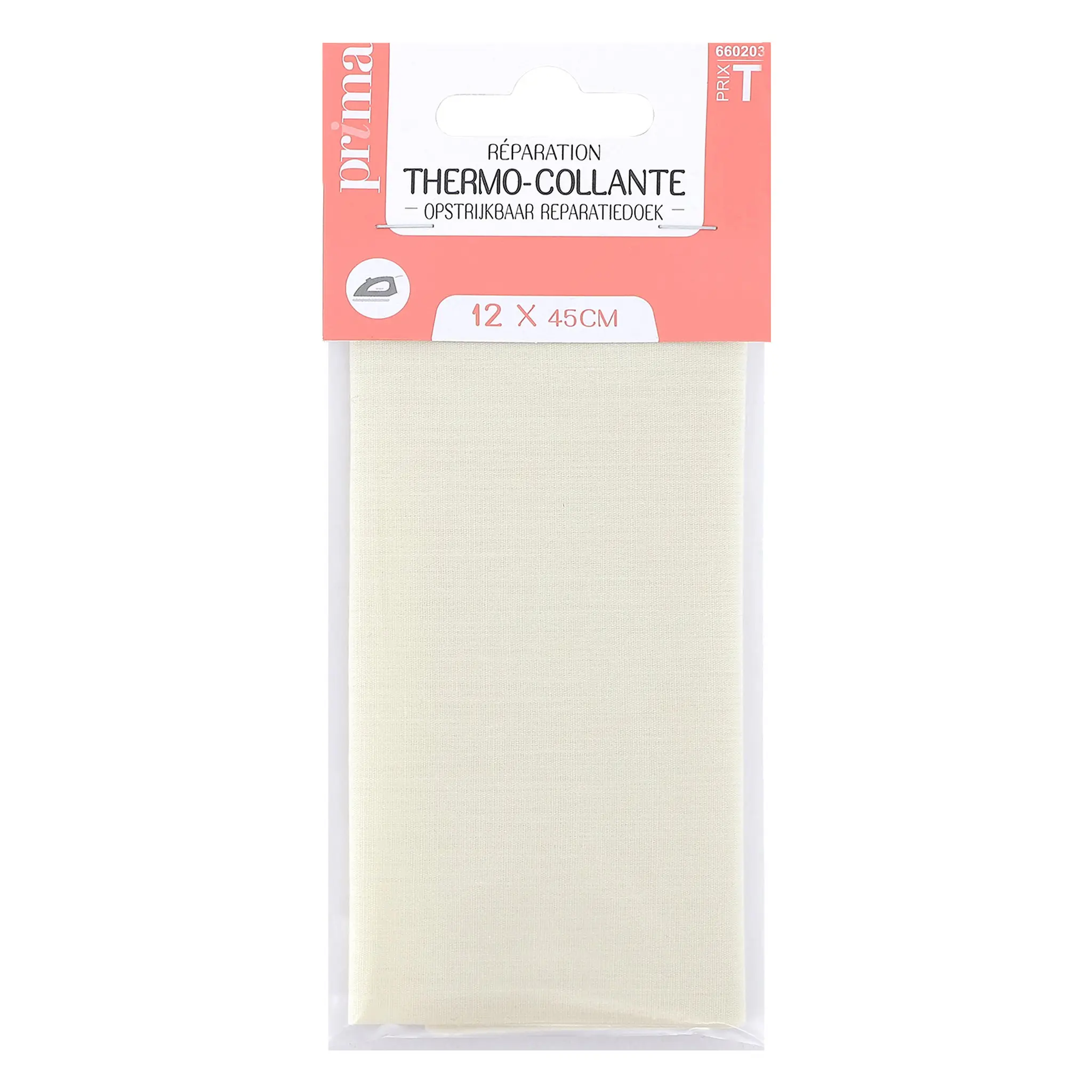 PRIMA Réparation thermocollante écru 12 x 45cm