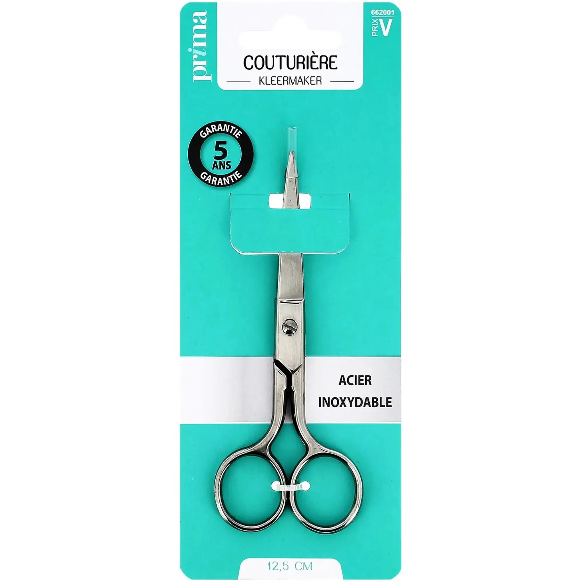PRIMA Ciseaux de couture acier inoxydable 12.5cm