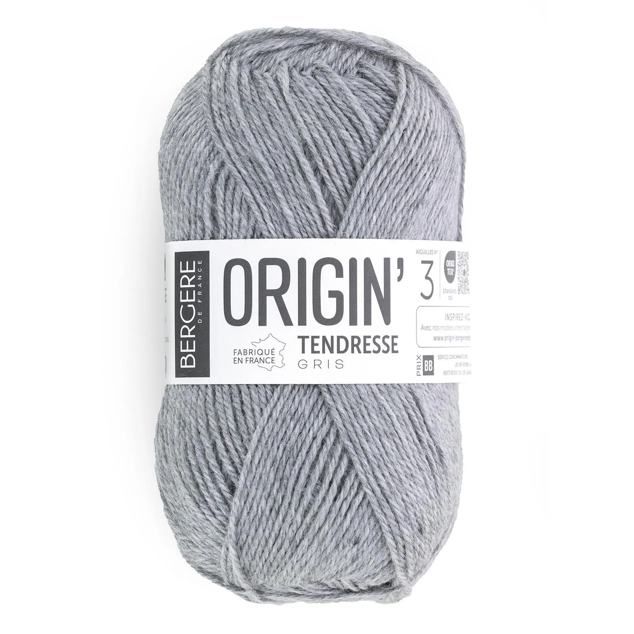 ORIGIN Pelote tendresse gris 50g