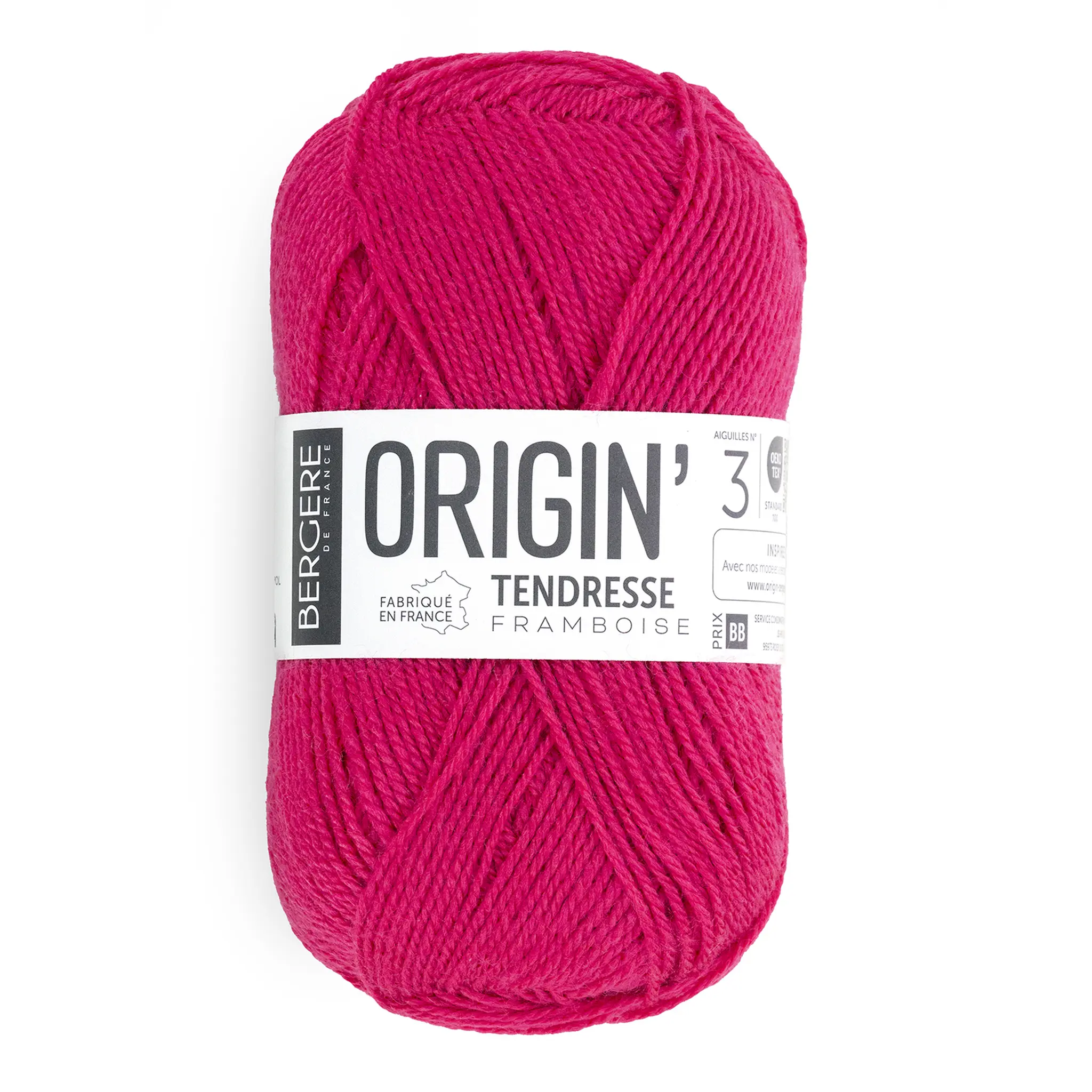 BERGERE DE FRANCE Origin' Pelote tendresse framboise 50g