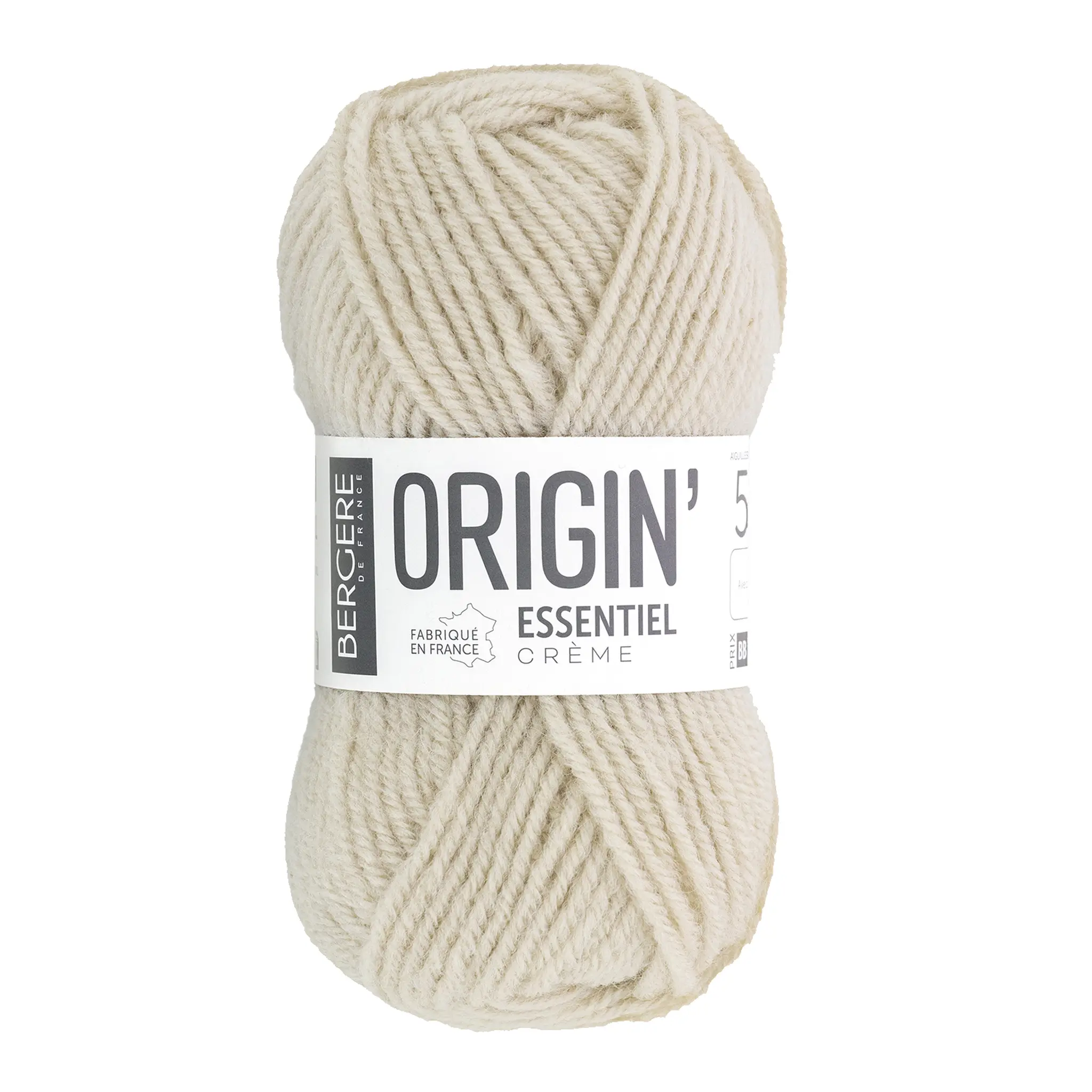 BERGERE DE FRANCE Origin' Pelote essentiel crème 50g