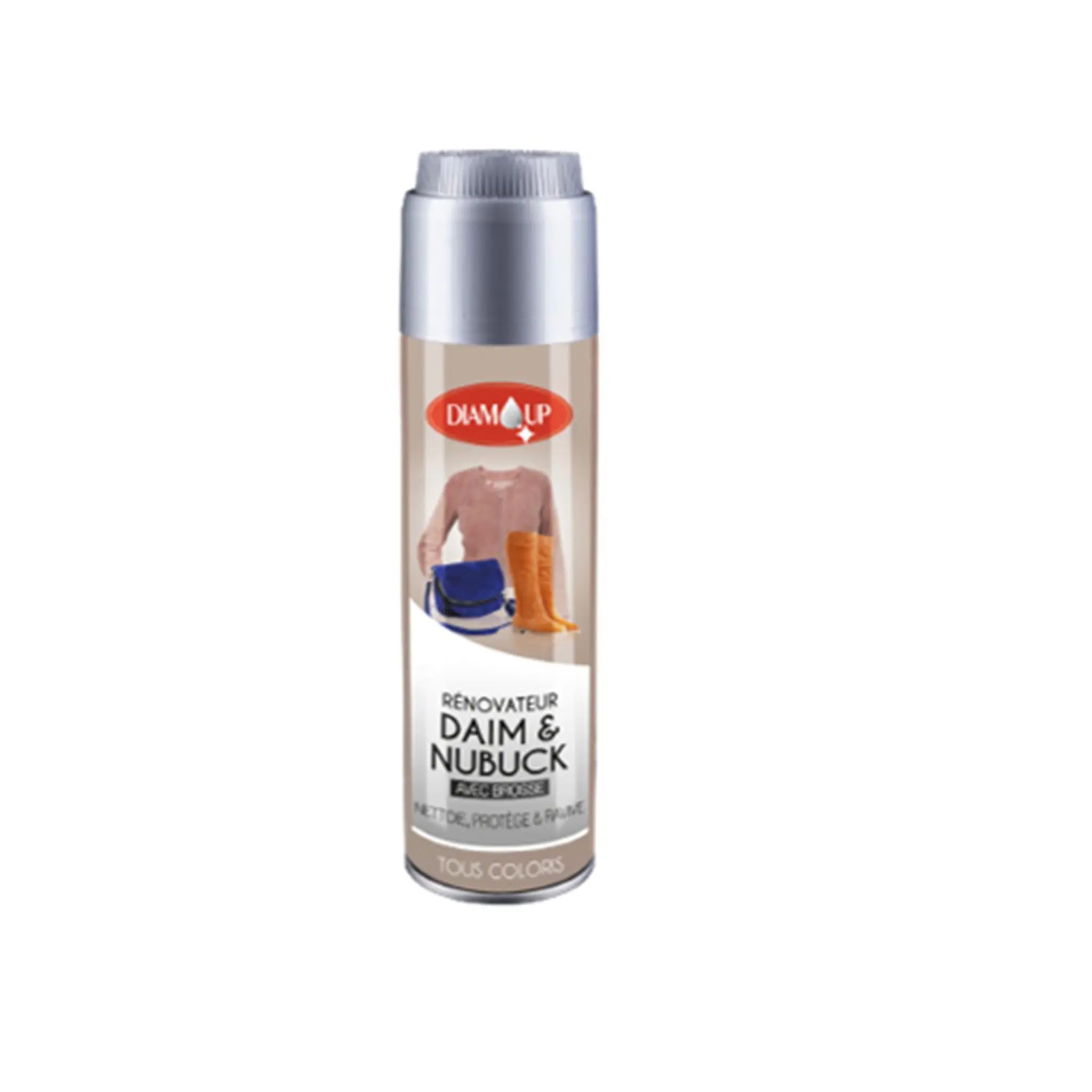 FLAM'UP Rénovateur daim et nubuck incolore avec brosse
