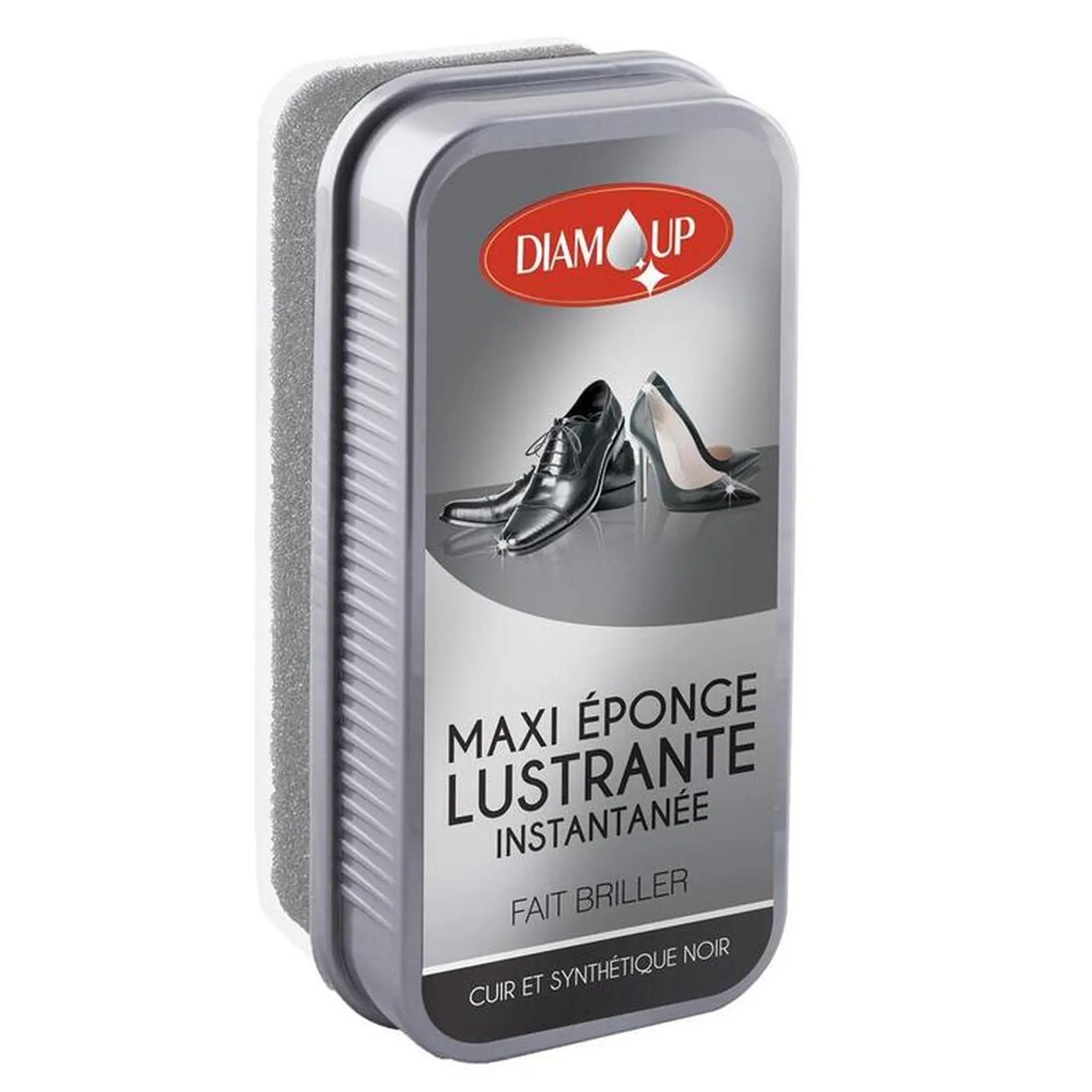 DIAM UP Maxi éponge lustrante instantanée cuir et synthétique noir