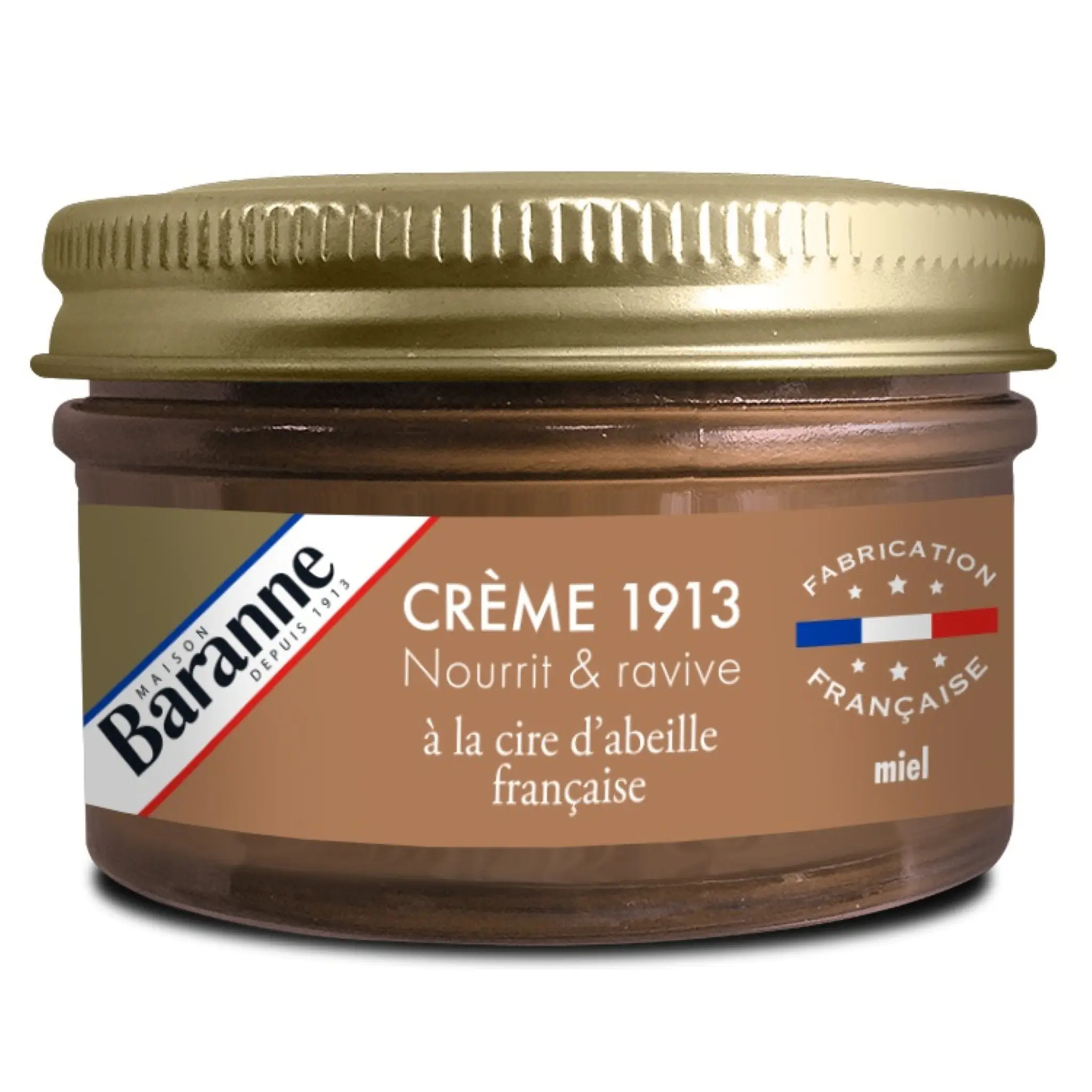 BARANNE Cirage crème 1913 à la cire d'abeille miel