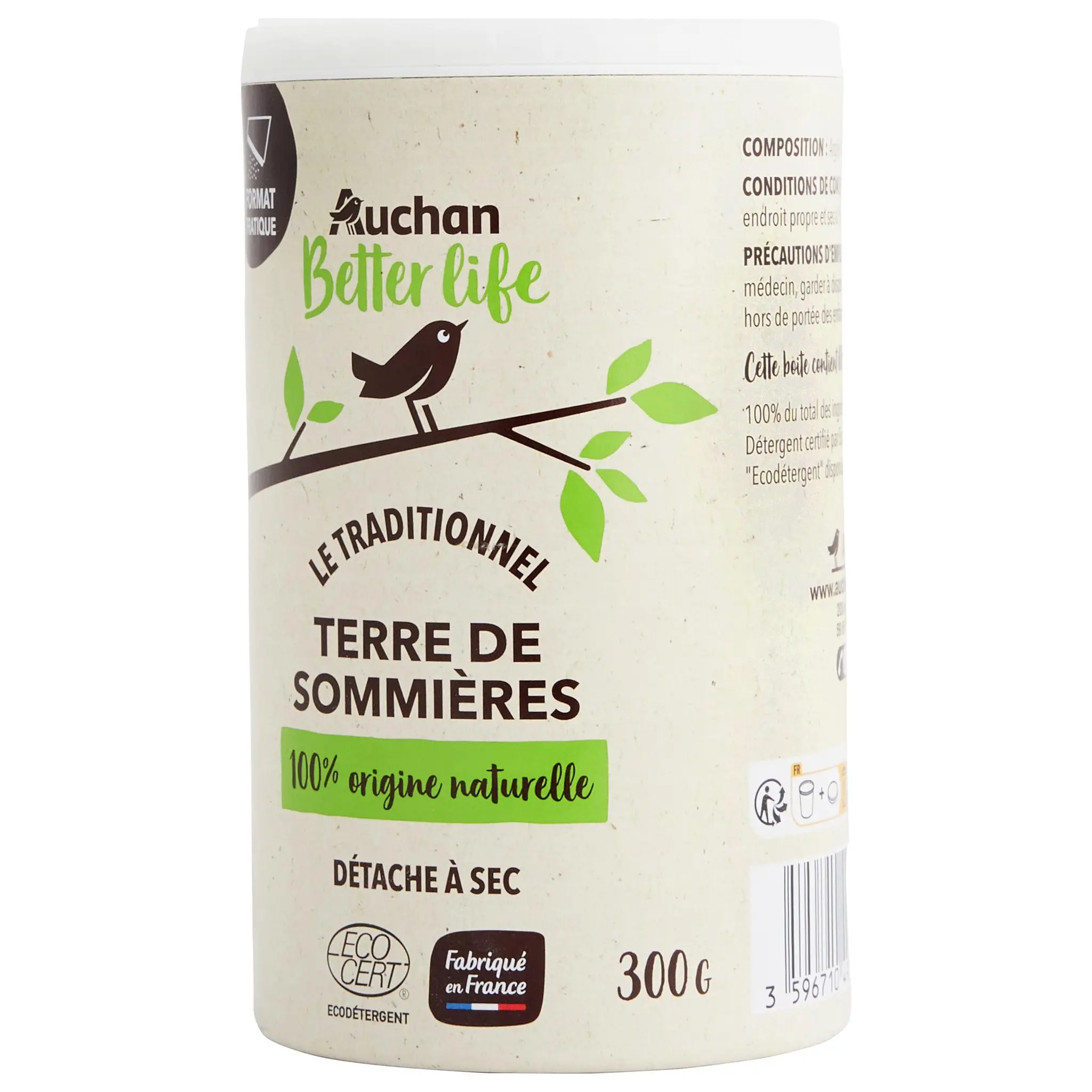 AUCHAN BETTER LIFE Terre de sommières Ecocert