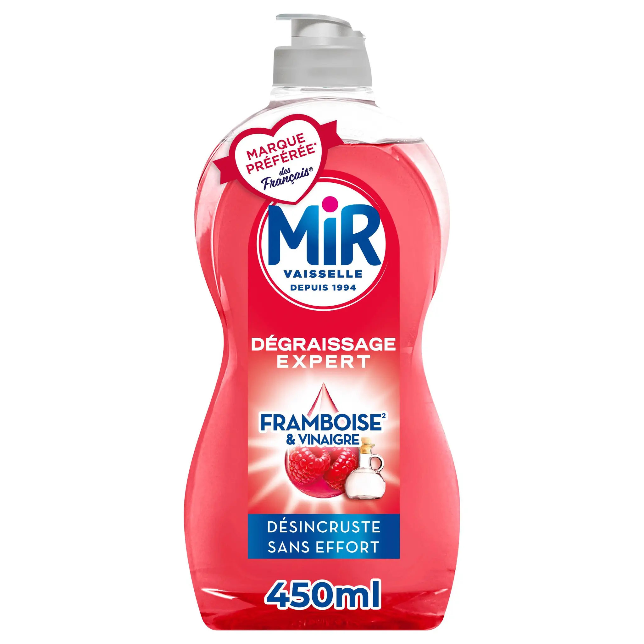 MIR Liquide vaisselle au vinaigre et framboise