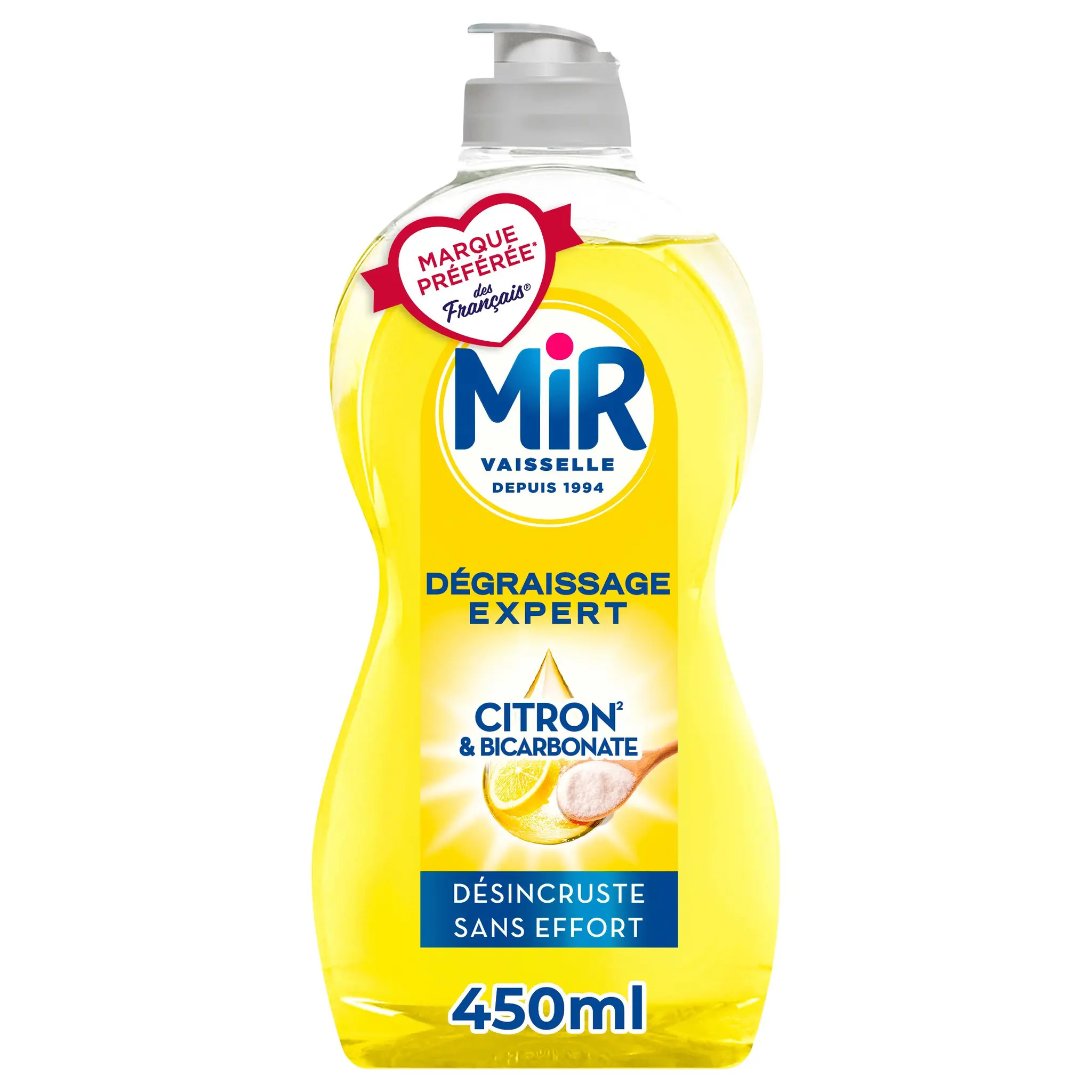 MIR Liquide vaisselle bicarbonate et citron