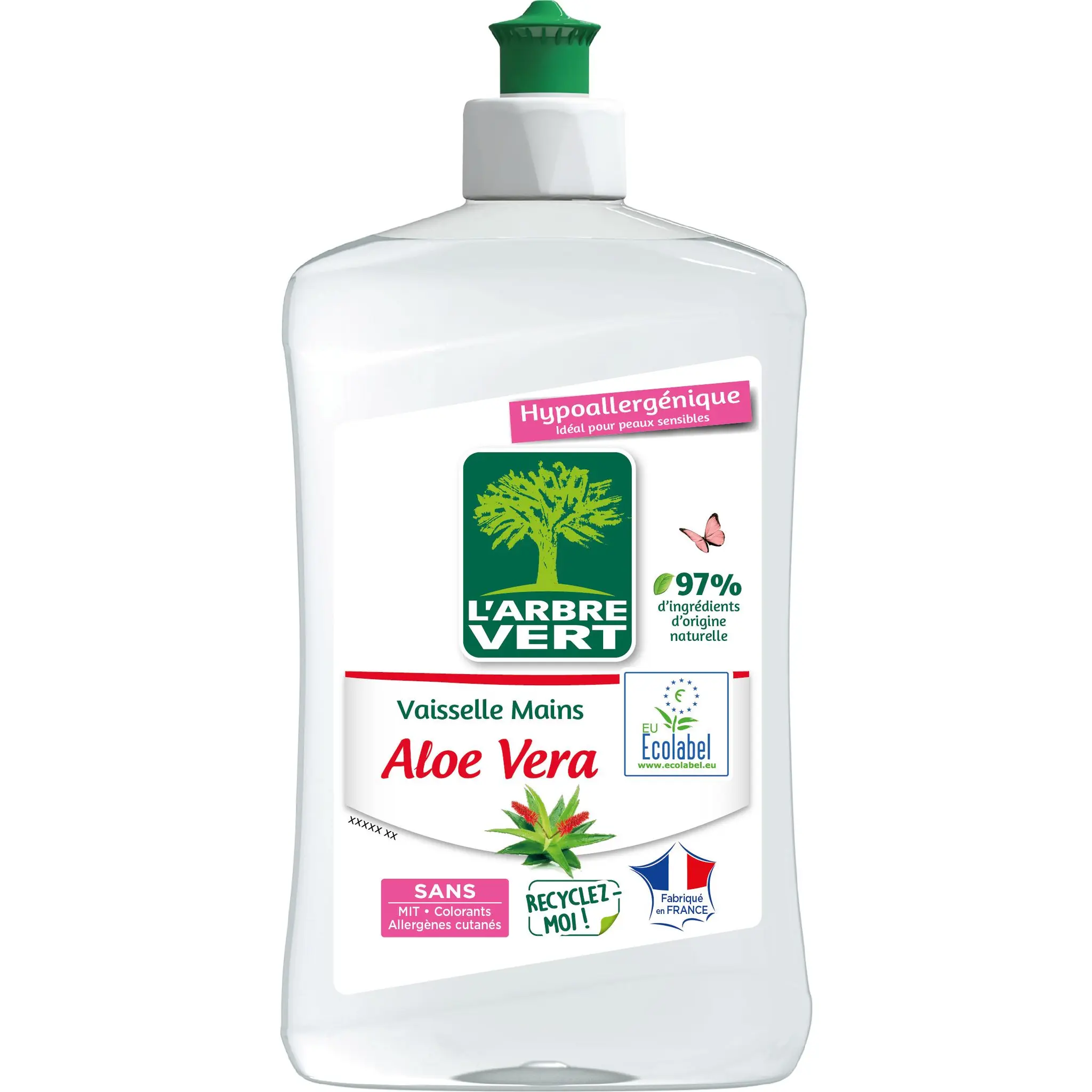 L'ARBRE VERT Liquide vaisselle aloe vera