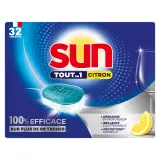 SUN Tablettes lave-vaisselle tout en un citron