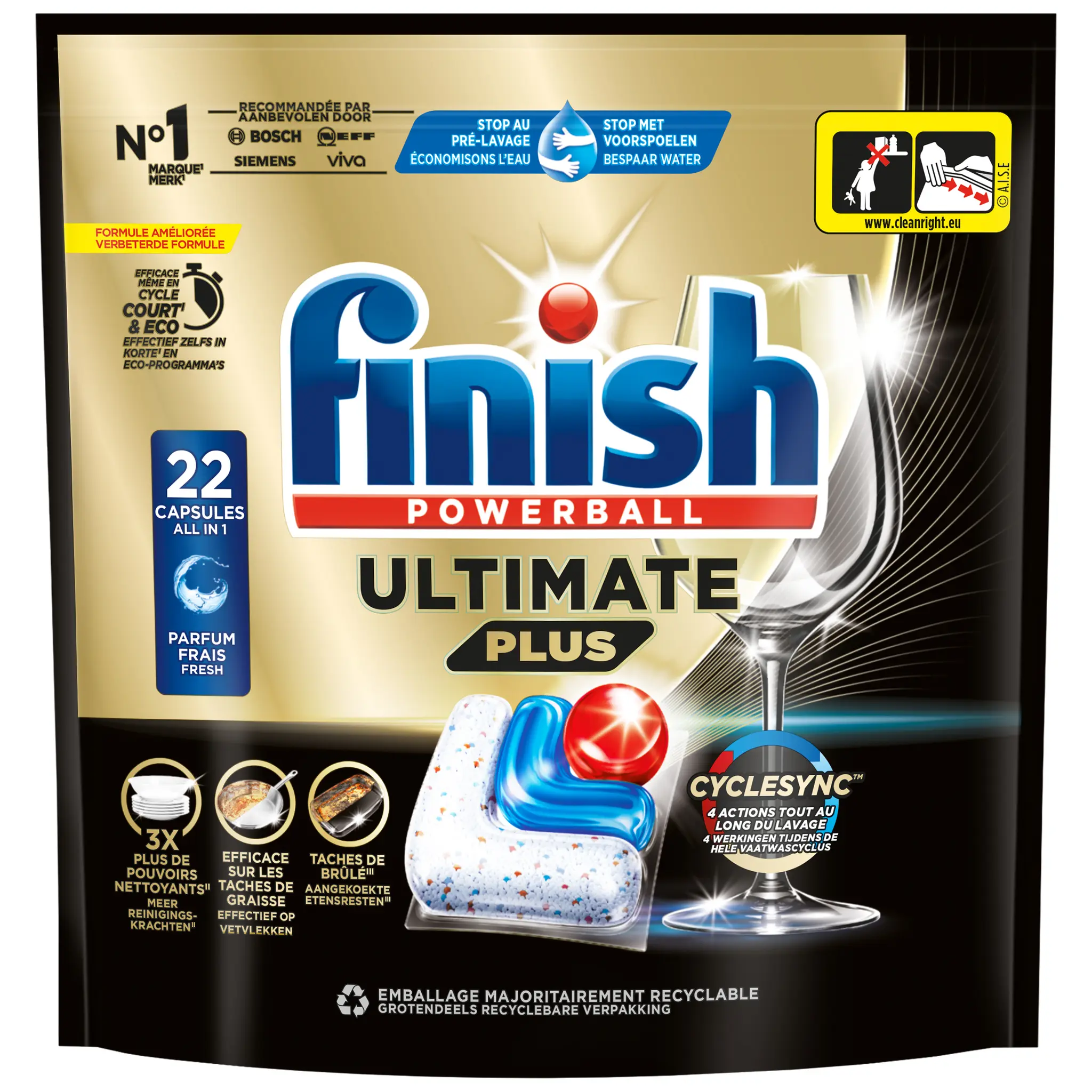 FINISH Powerball Ultimate Plus Capsules lave-vaisselle
