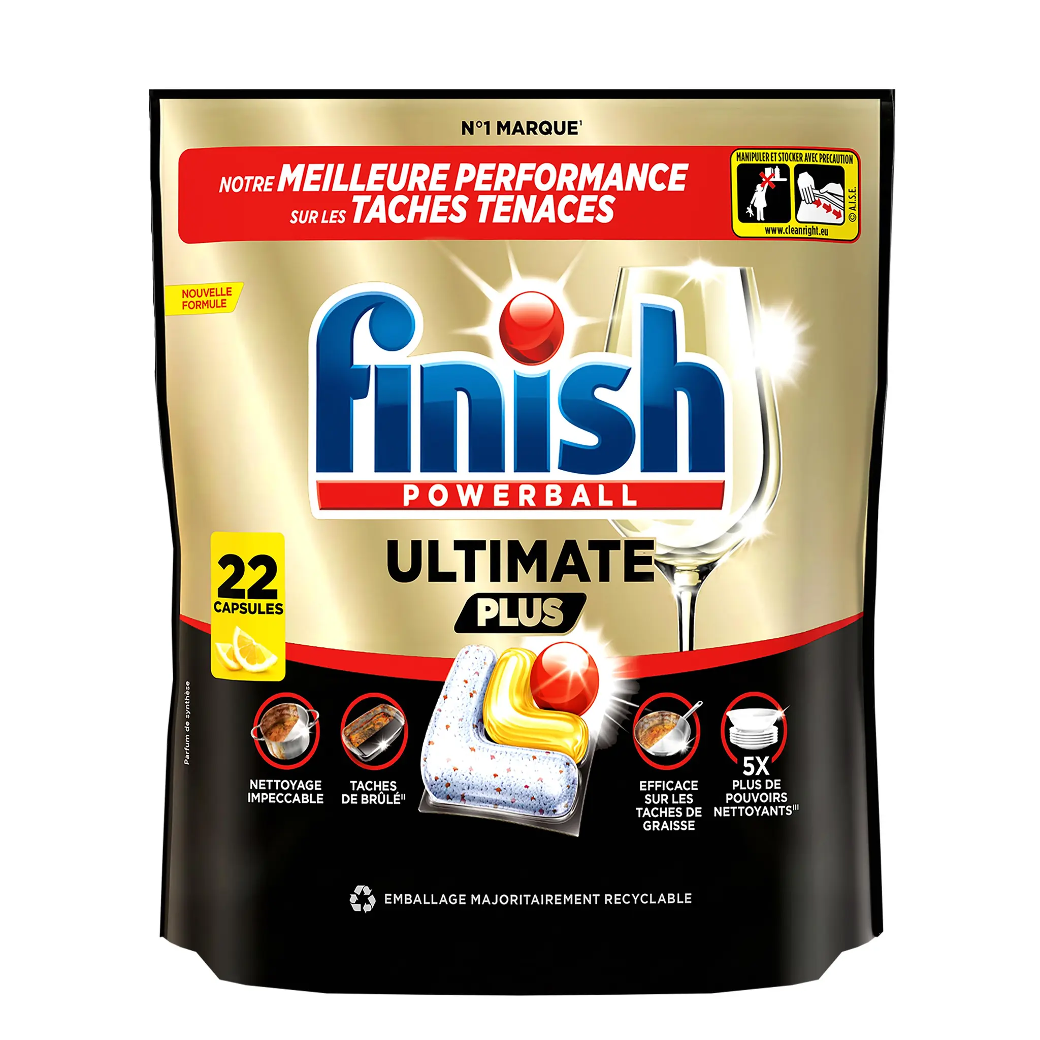 FINISH Ultimate plus citron technologie cyclesync tout en 1
