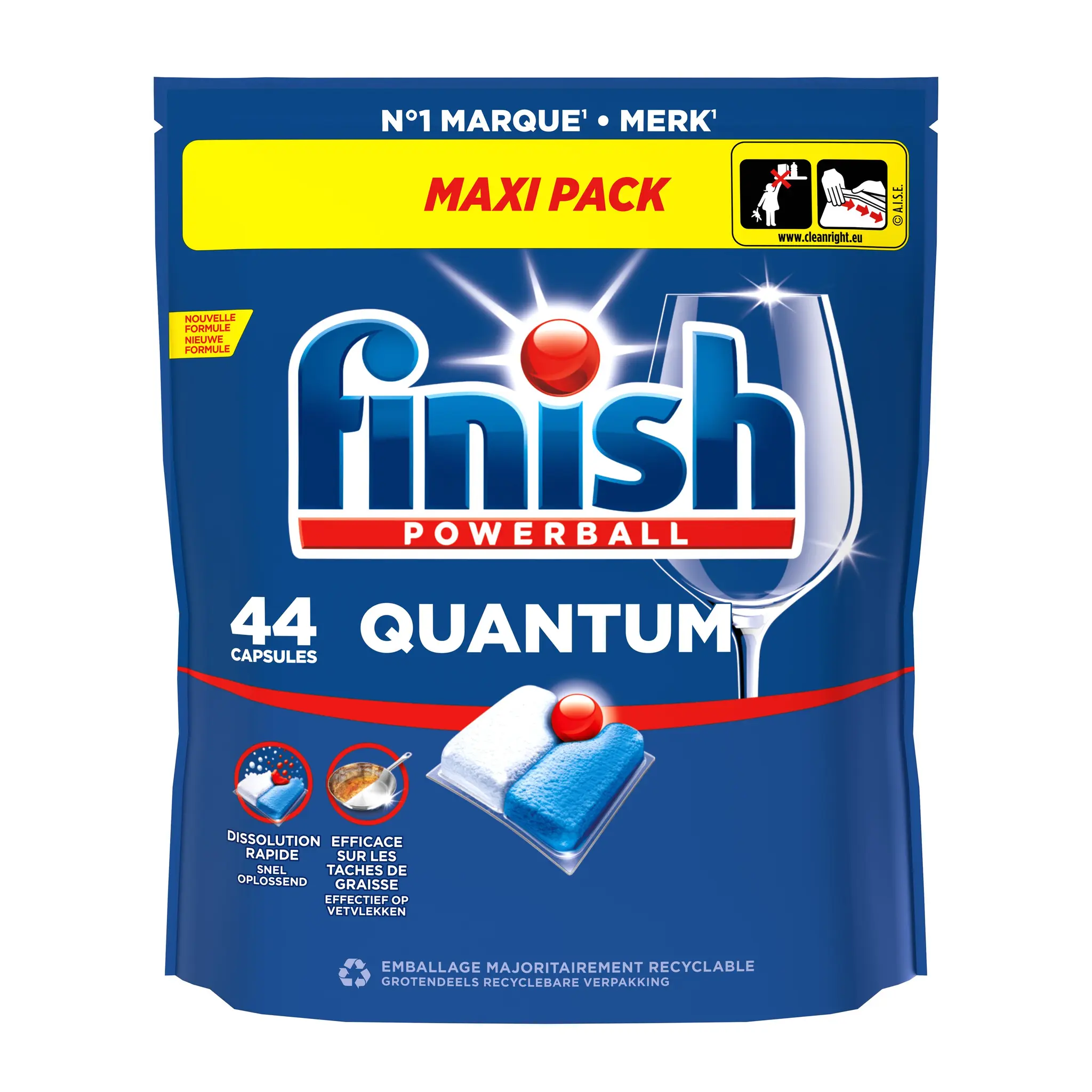 FINISH Capsules lave-vaisselle tout en 1 citron