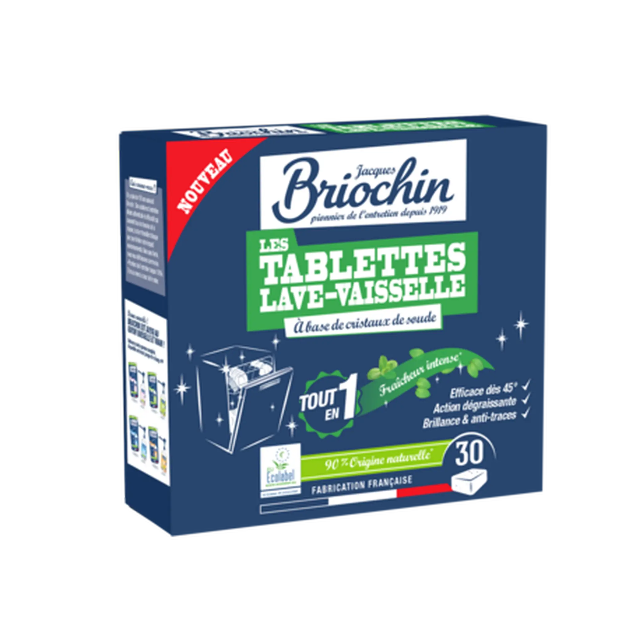 BRIOCHIN Tablettes lave-vaisselle menthe ecocert