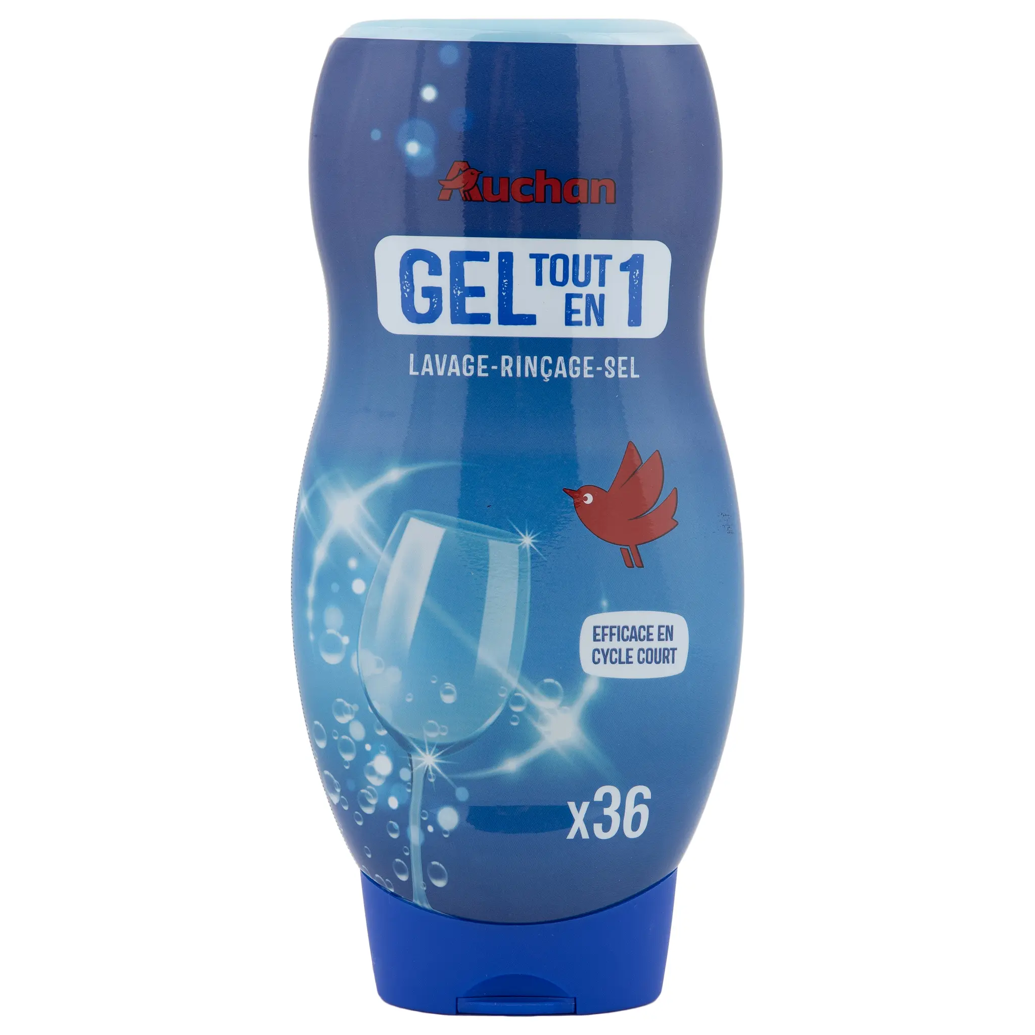 AUCHAN Gel lave-vaisselle rinçage sel