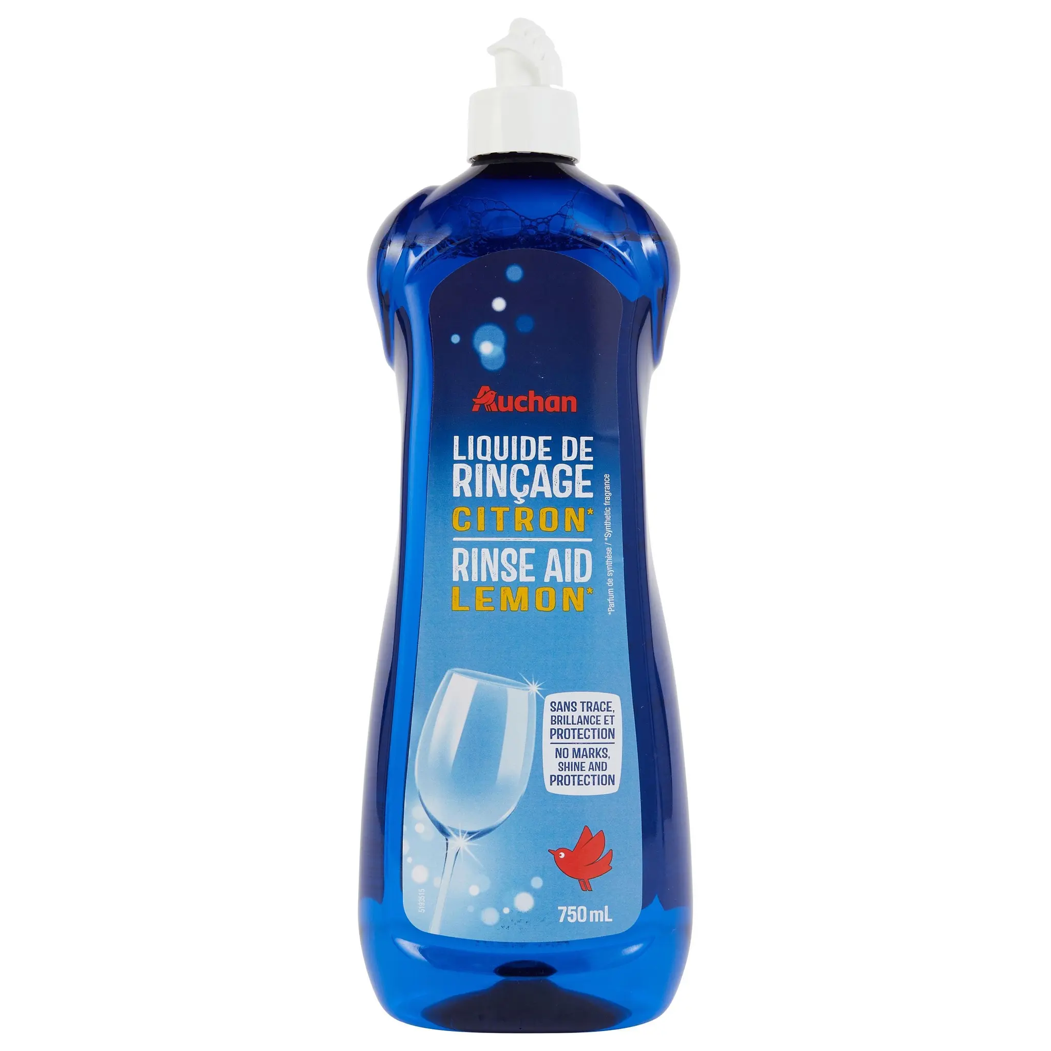 AUCHAN Liquide rinçage lave-vaisselle agrumes