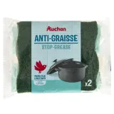 AUCHAN Éponges grattantes anti- graisse