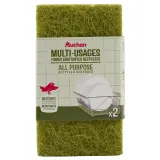 AUCHAN MIEUX VIVRE Éponges grattantes multi-usages