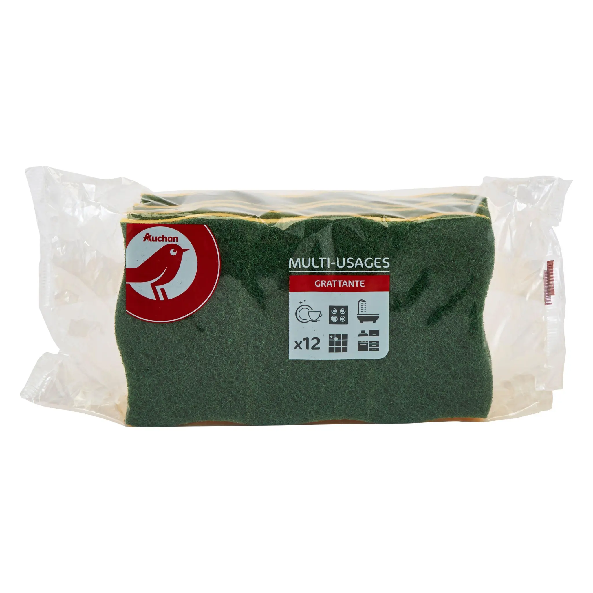 AUCHAN Eponges multi-usages
