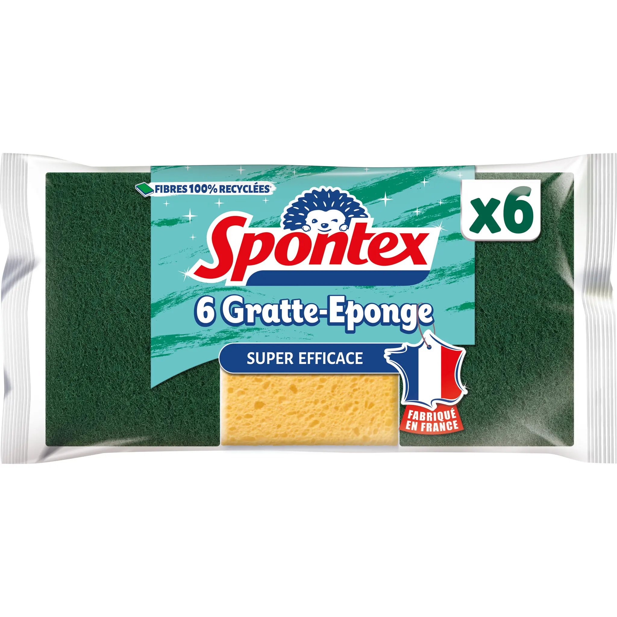 SPONTEX Éponges en fibres recyclées