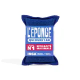 INGA Éponge grattante bleue