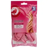 AUCHAN Gants à vaisselle anti-dérapants doublés coton taille S