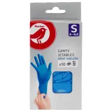 AUCHAN Gants jetables fins nitrile taille S