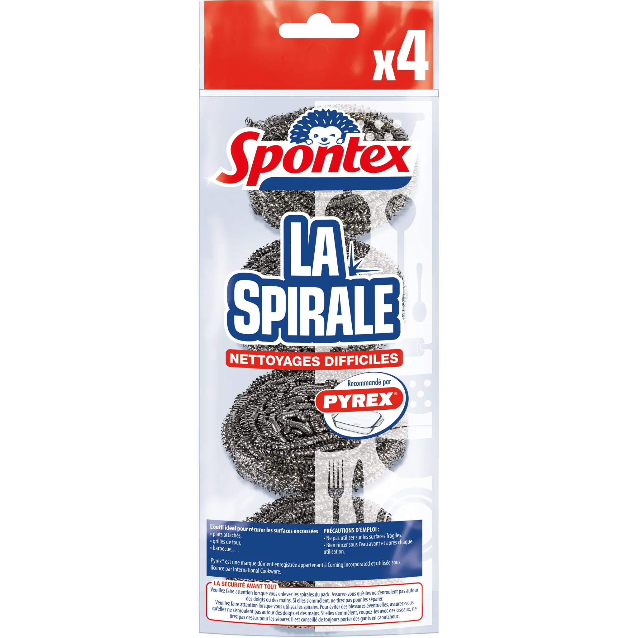 SPONTEX Éponges grattantes la spirale