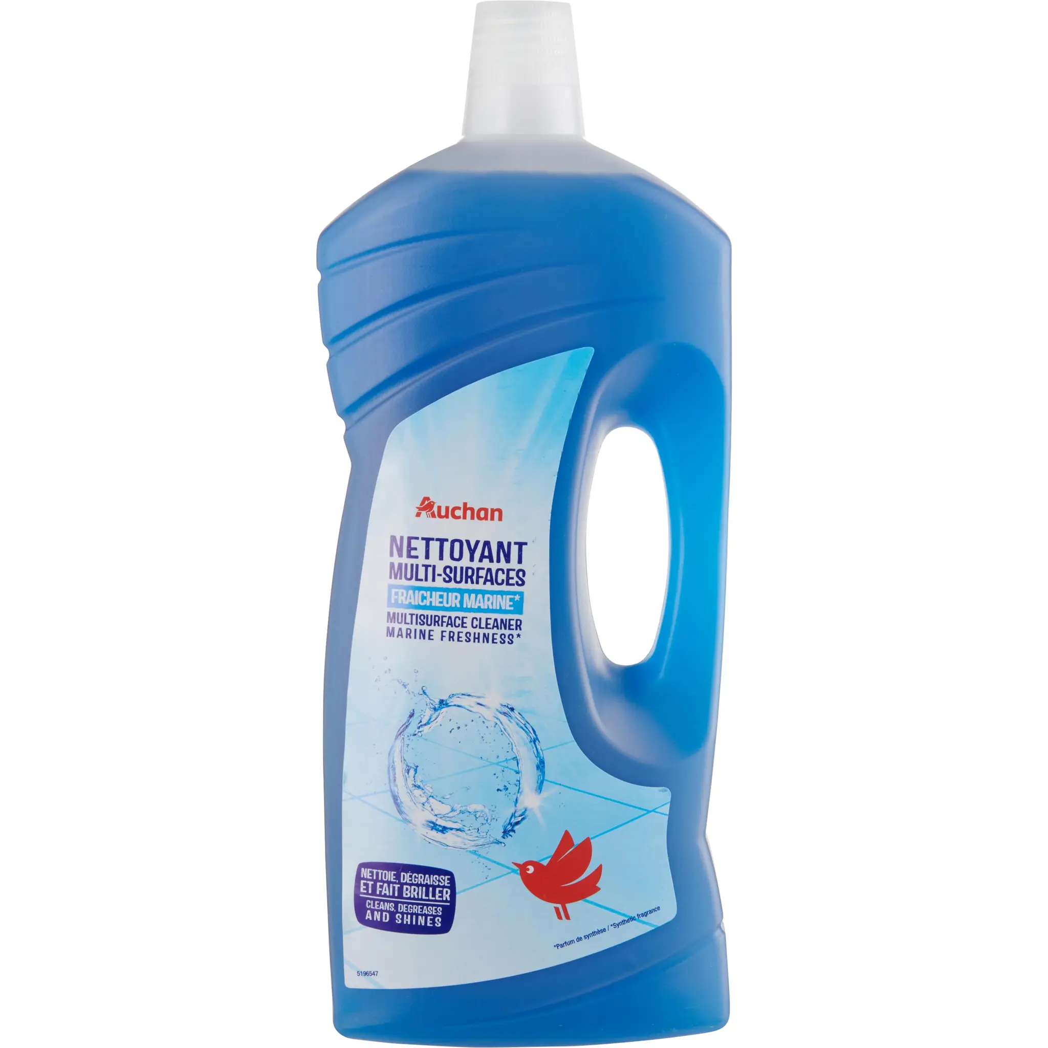 AUCHAN Nettoyant liquide multi-surfaces fraîcheur marine