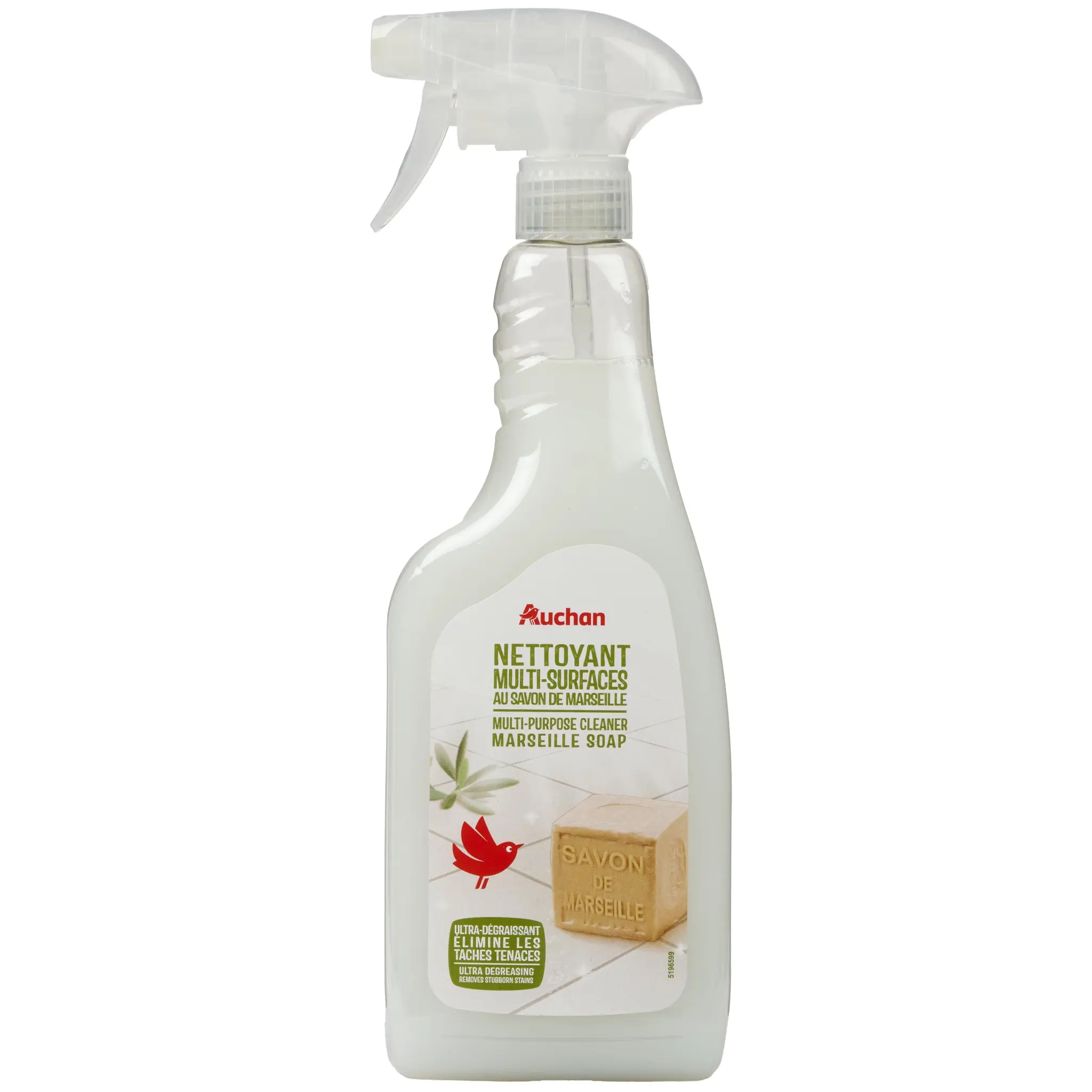 AUCHAN Spray multi-surfaces au savon de Marseille