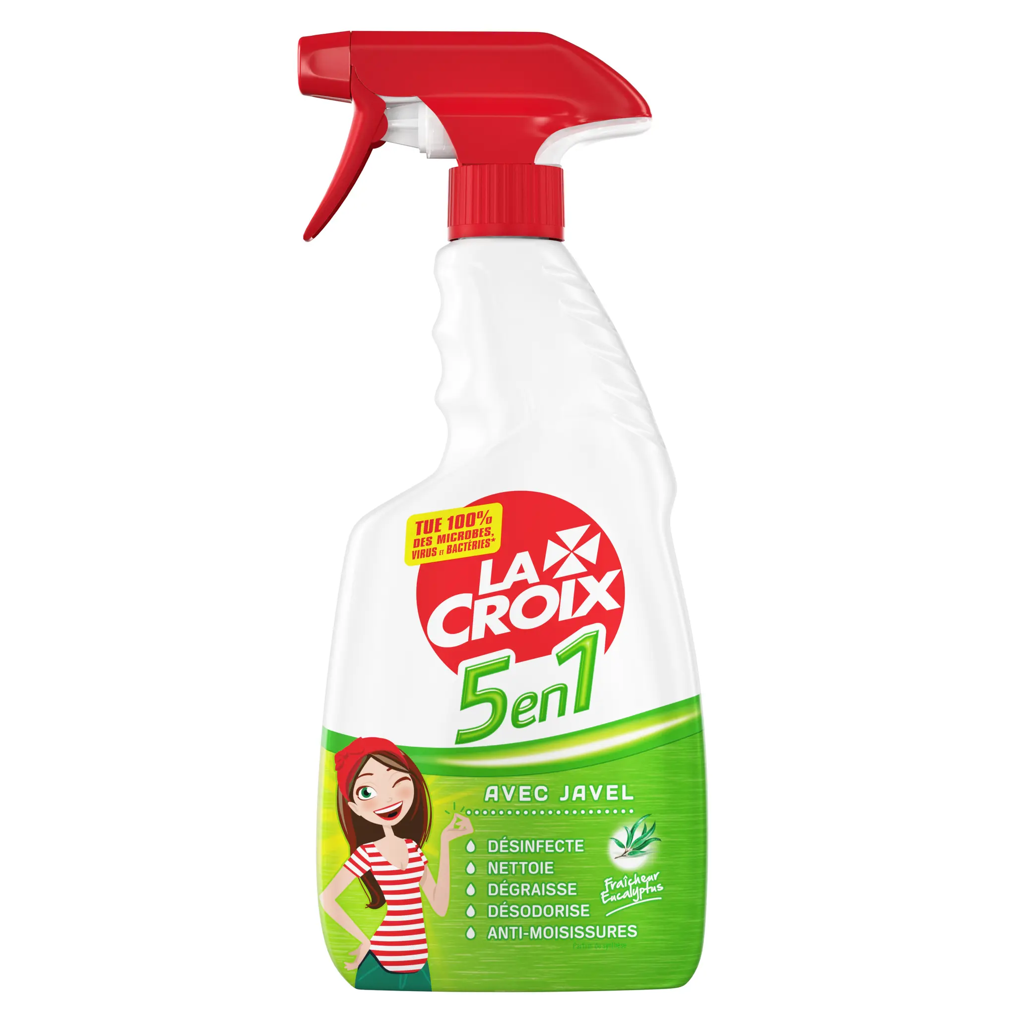 LA CROIX Spray multi-usages 5 en 1 avec javel