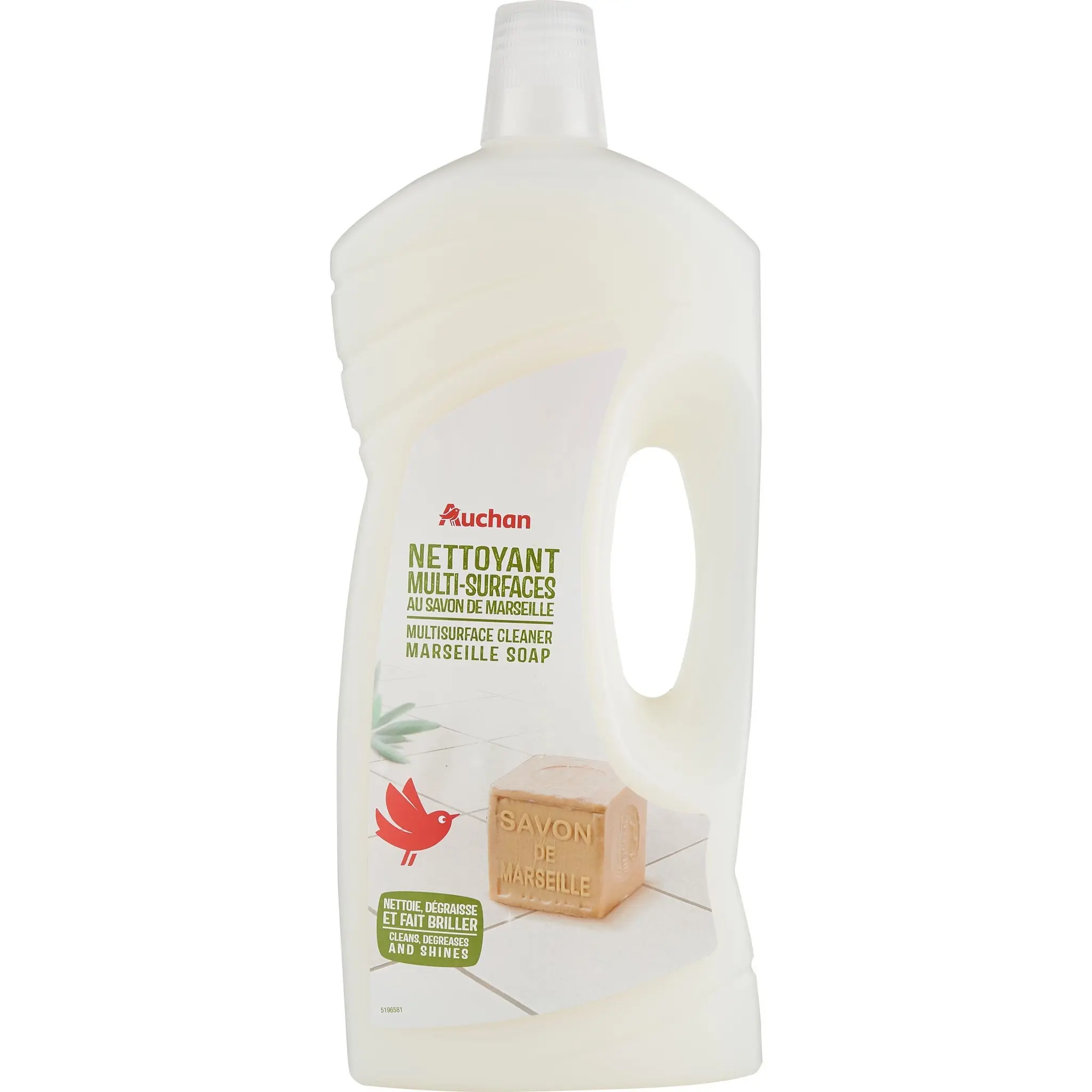 AUCHAN Nettoyant liquide multi-surfaces savon de Marseille