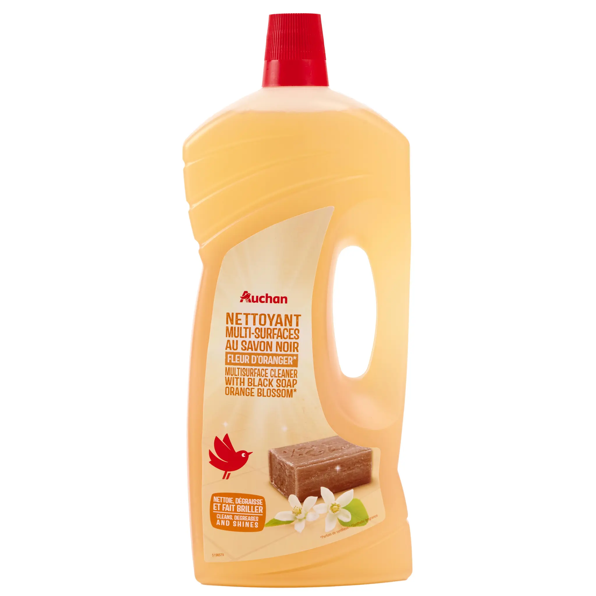 AUCHAN Nettoyant liquide multi-surfaces savon noir