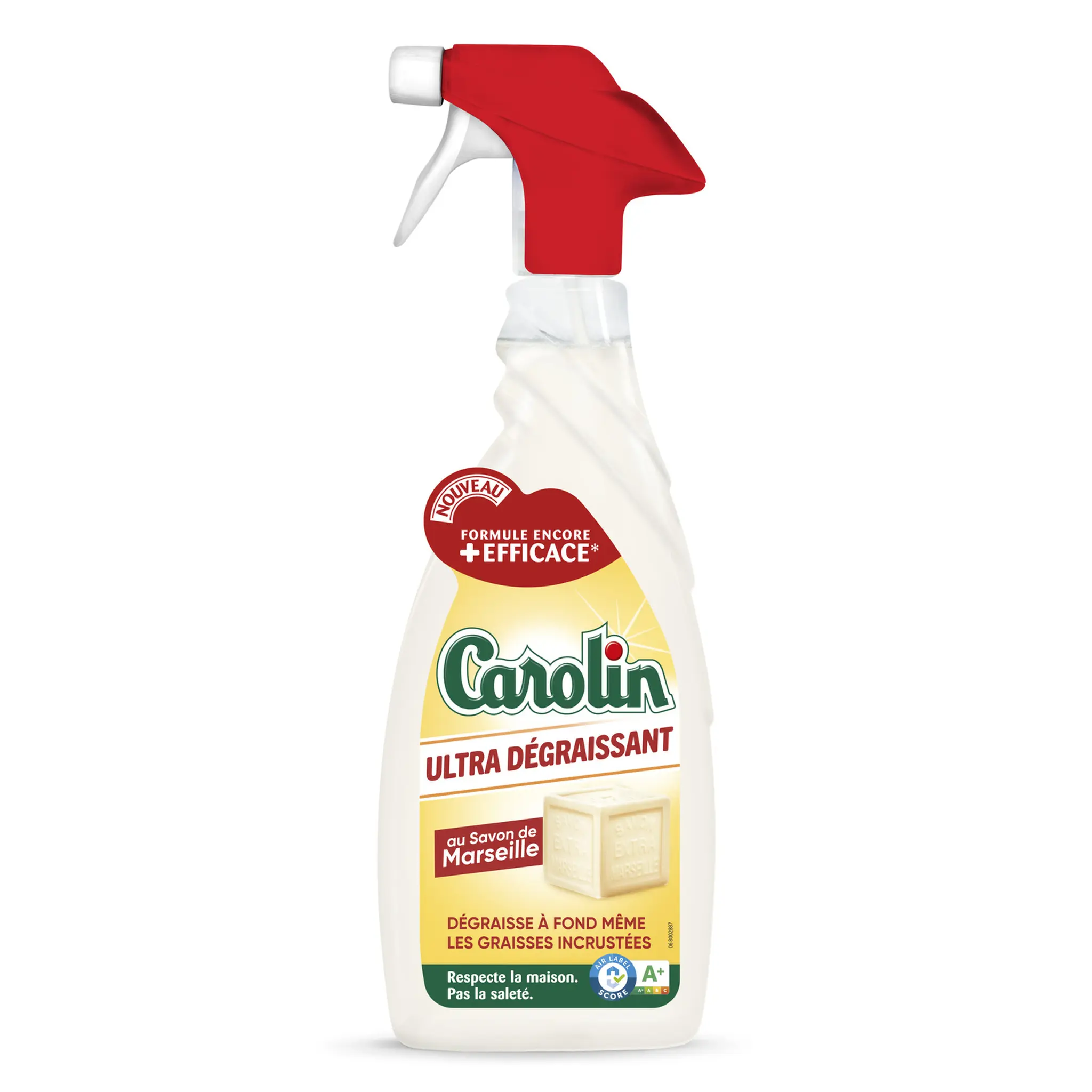 CAROLIN Spray ultra dégraissant au savon de Marseille