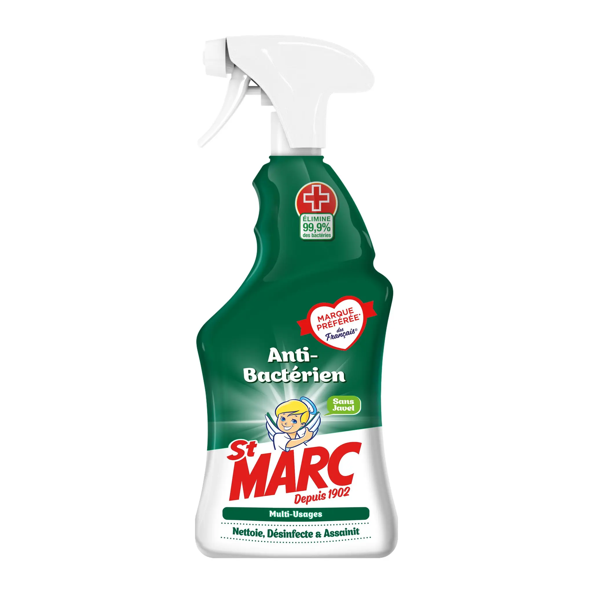 ST MARC Spray désinfectant anti-bactérien multi-usages sans javel