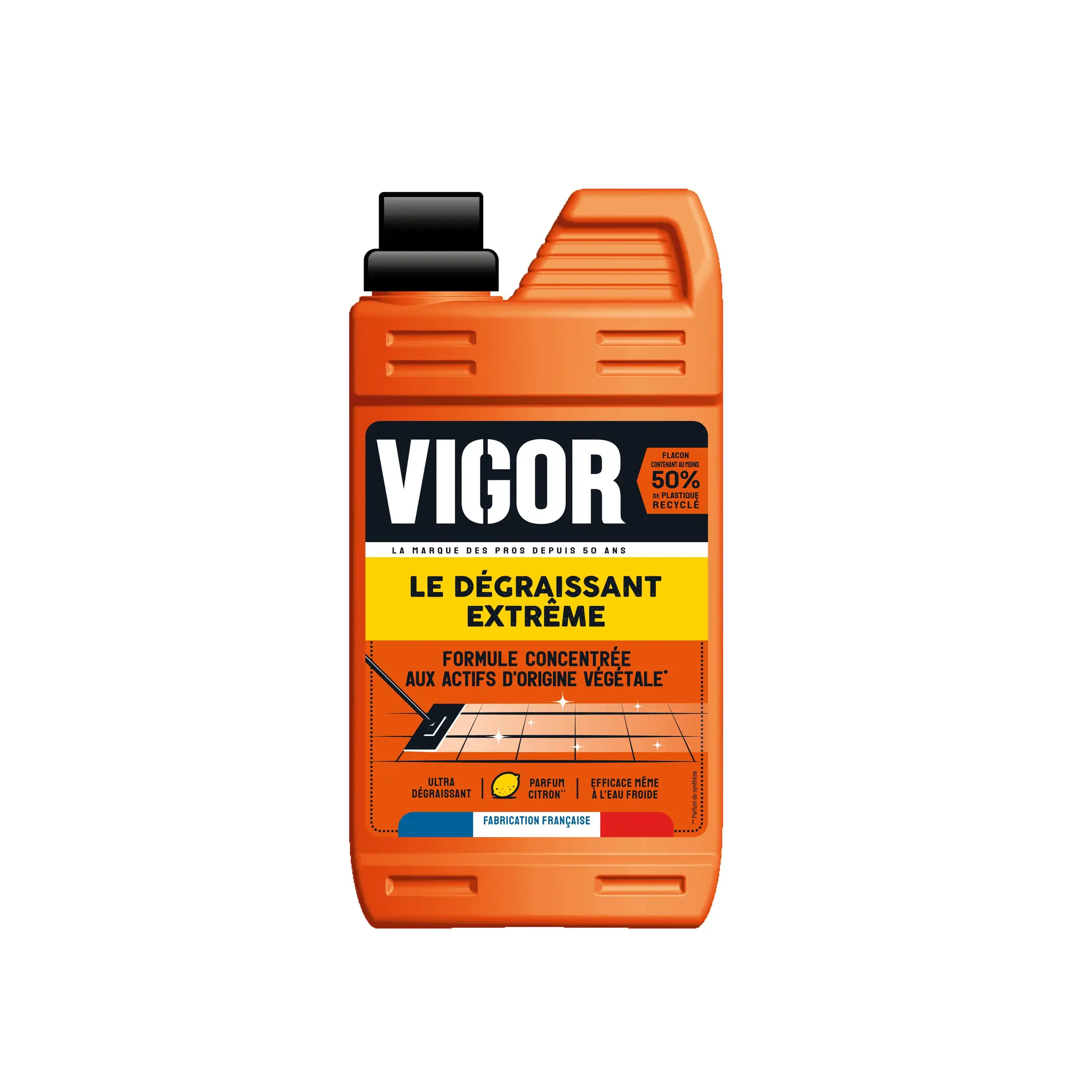 VIGOR Nettoyant liquide ultra dégraissant pour sols