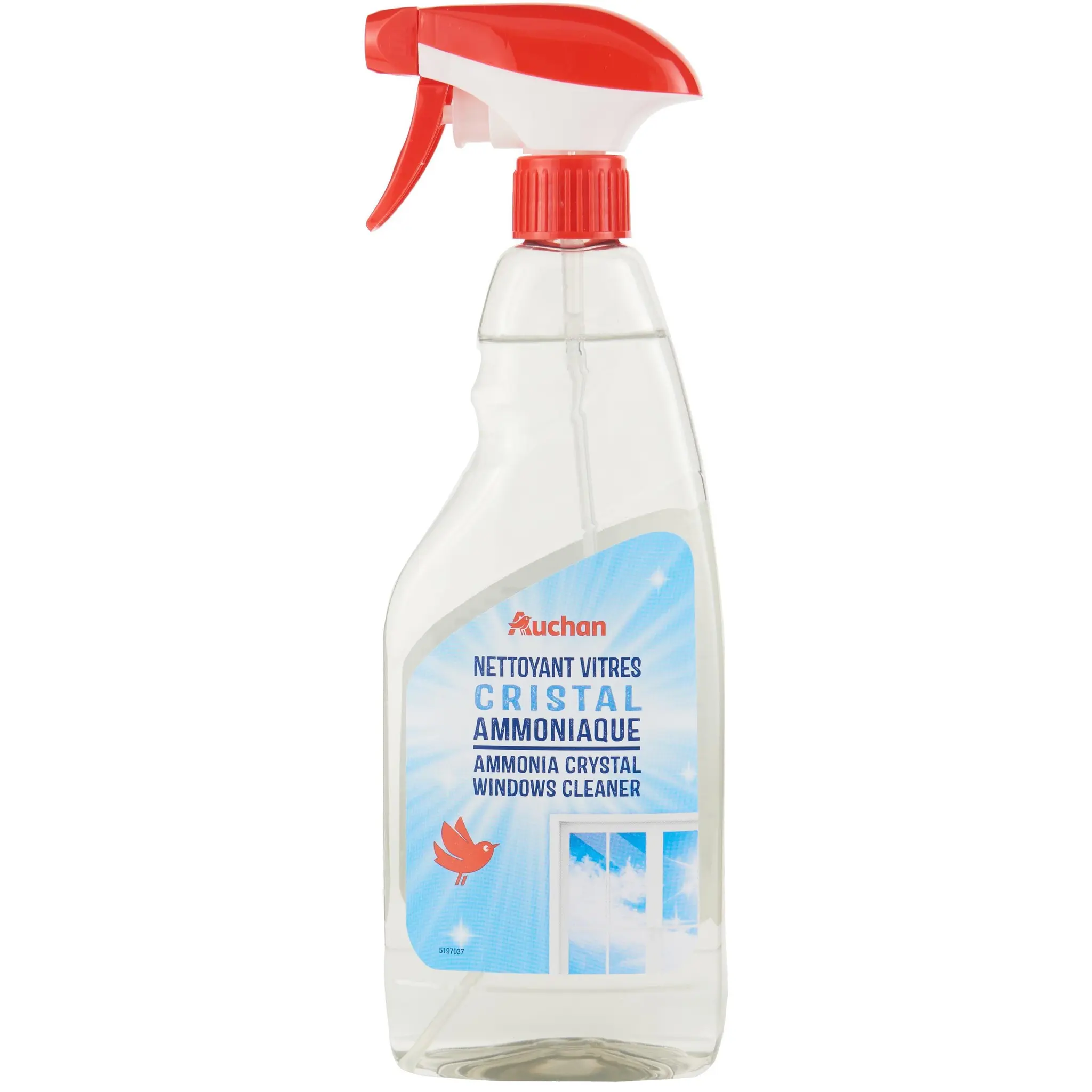 AUCHAN Spray vitres cristal ammoniaque